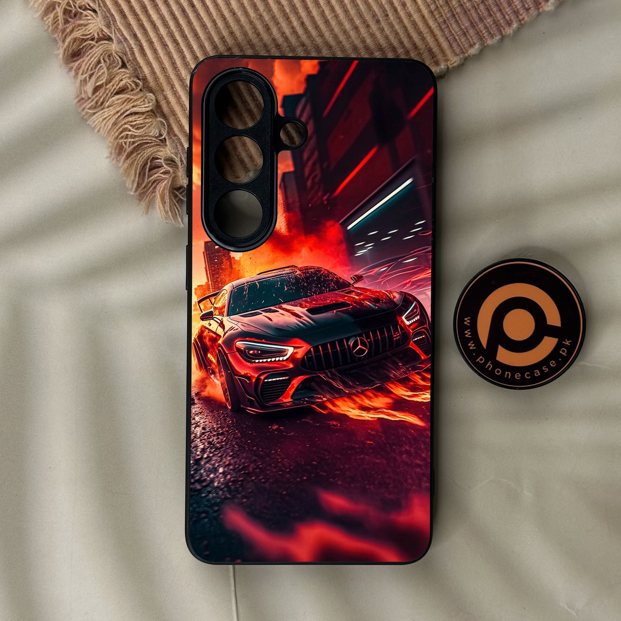 Galaxy S26 - Racing Design 3 - Premium Metal Printed Soft Bumper Shock Proof Case