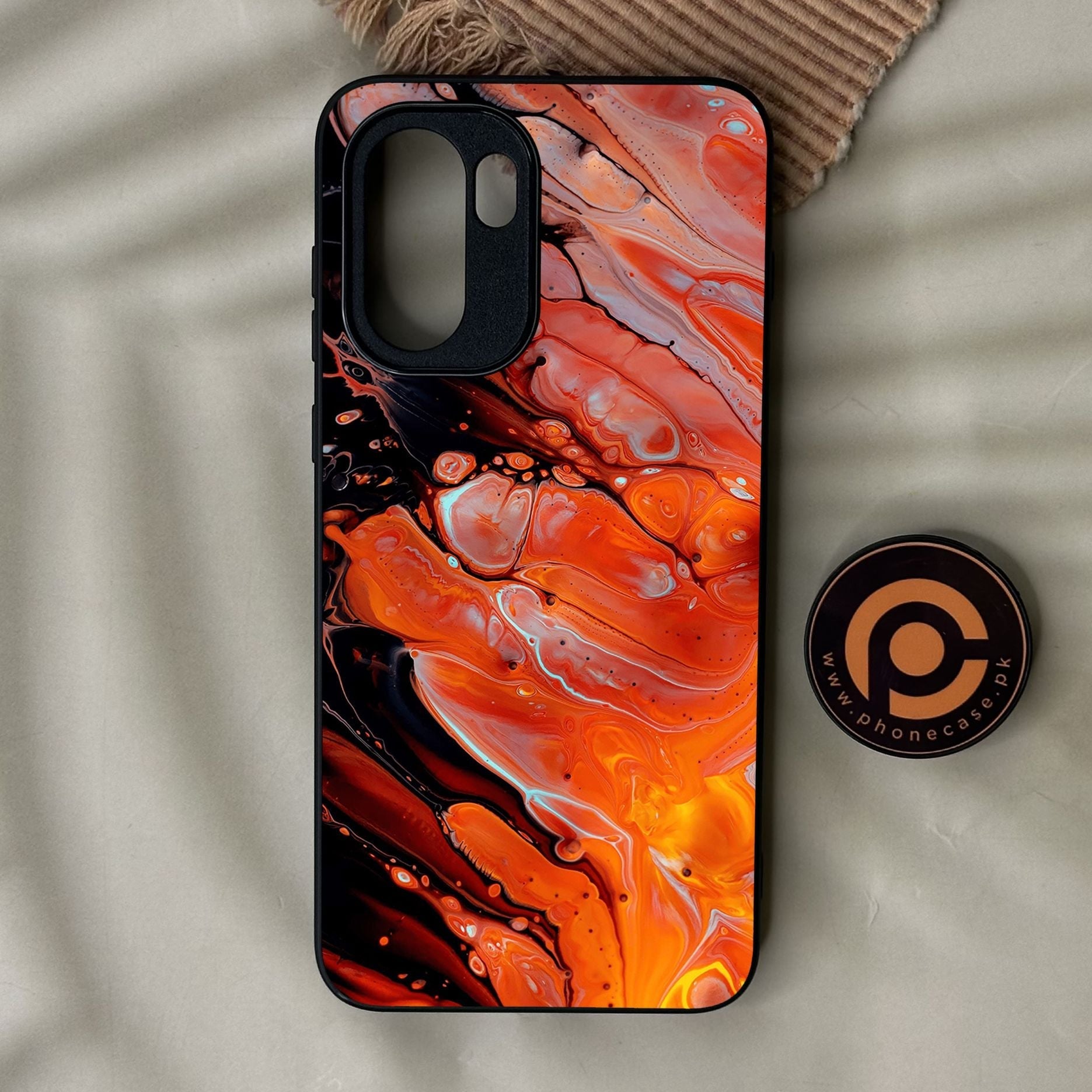 OnePlus Ace 6 - Liquid Marble Design 4 - Premium Metal Printed Soft Bumper Shock Proof Case