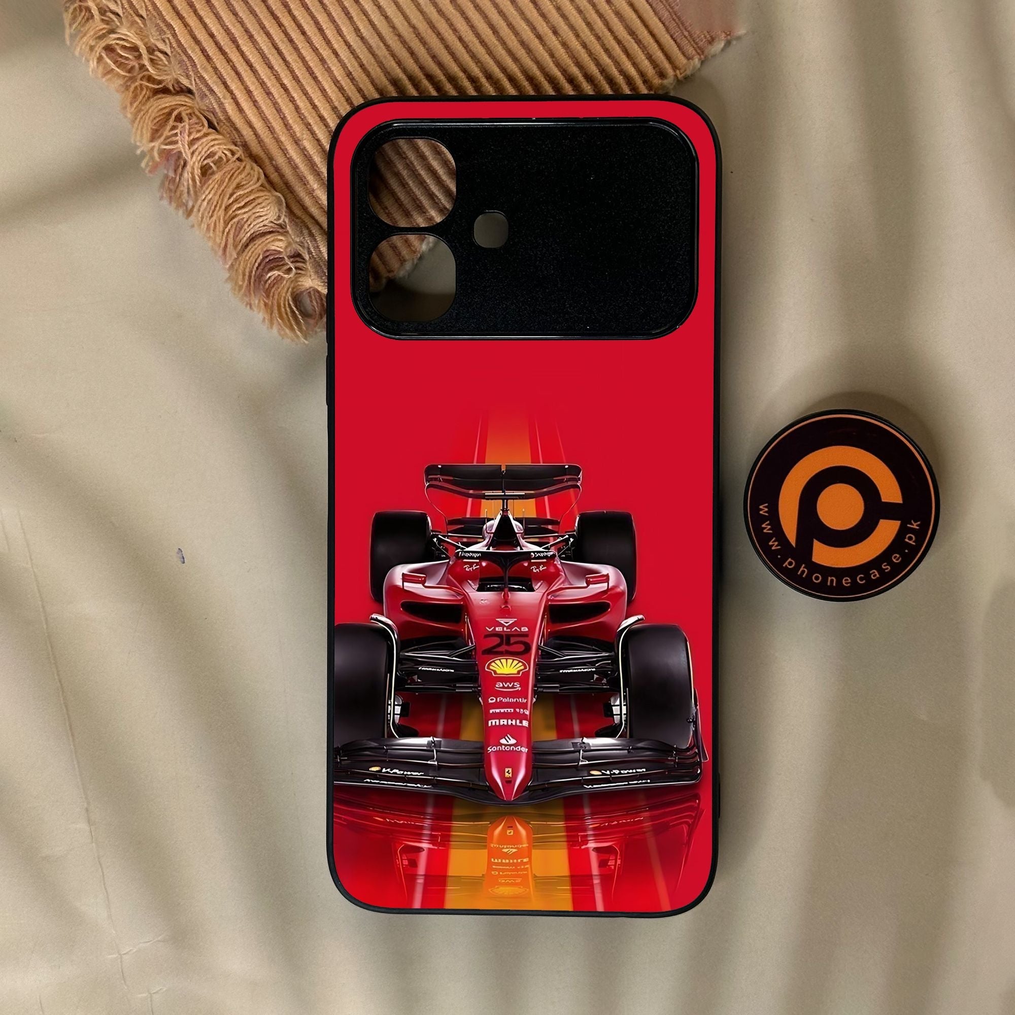 Infinix Smart 20 - Formula 1 Design - Premium Metal Printed Soft Bumper Shock Proof Case