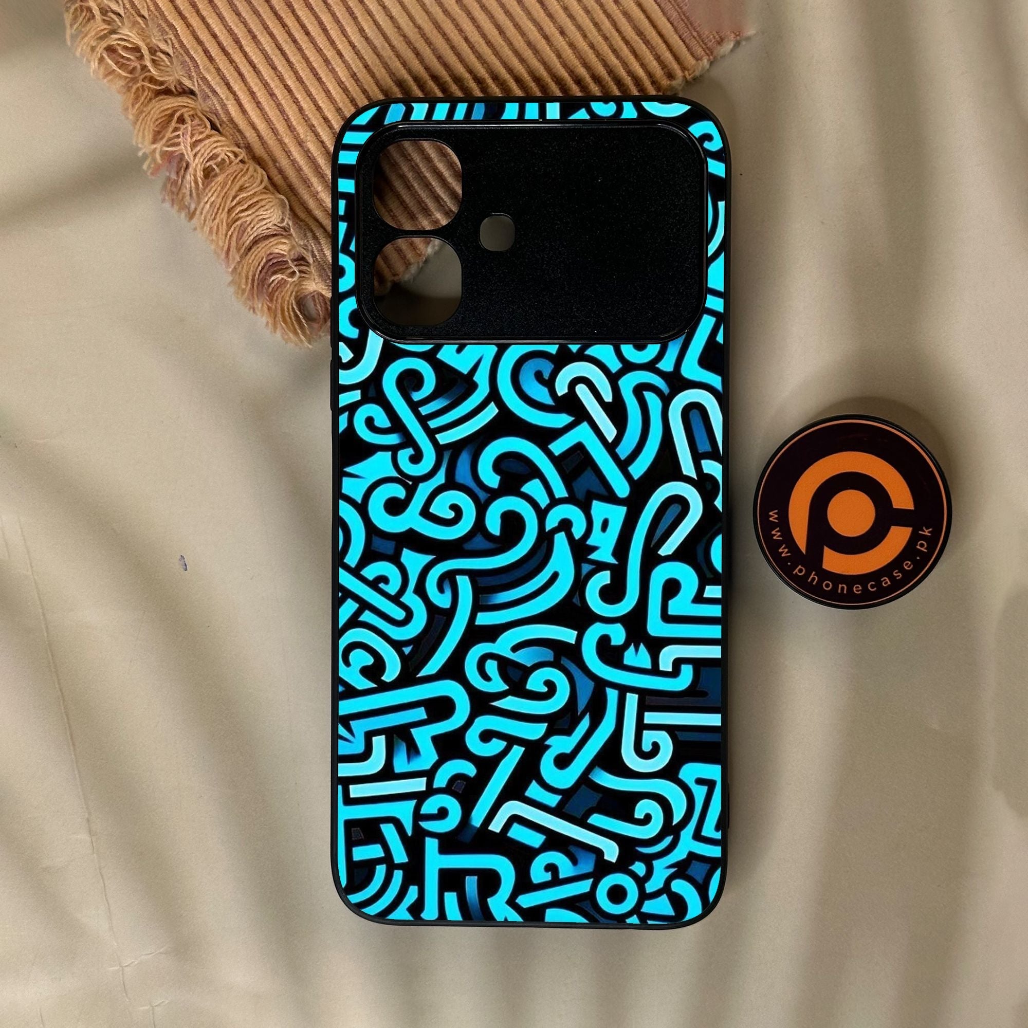 Infinix Smart 20 - Doodle Design - Premium Metal Printed Soft Bumper Shock Proof Case