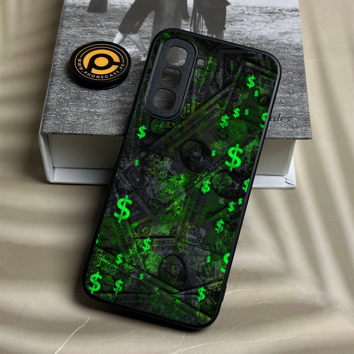 Infinix Hot 70 - Dollar Design 5 - Premium Metal Printed Soft Bumper Shock Proof Case