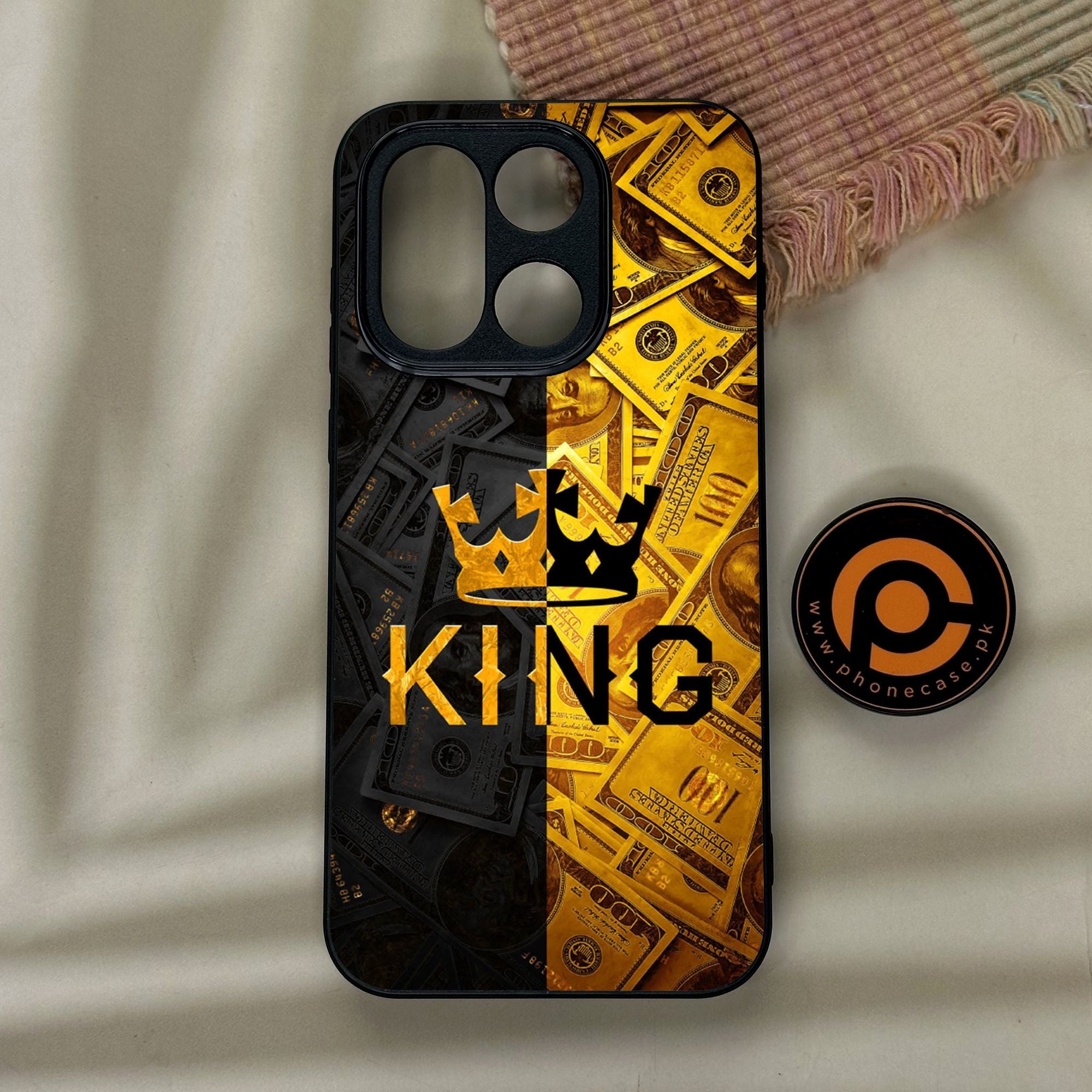 OnePlus 15 - King Design 9 - Premium Metal Printed Soft Bumper Shock Proof Case