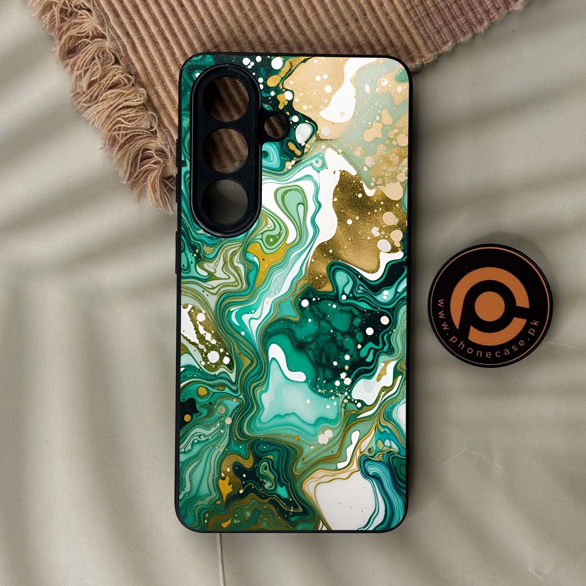 Galaxy S26 - Liquid 2.0 Design 8 - Premium Metal Printed Soft Bumper Shock Proof Case