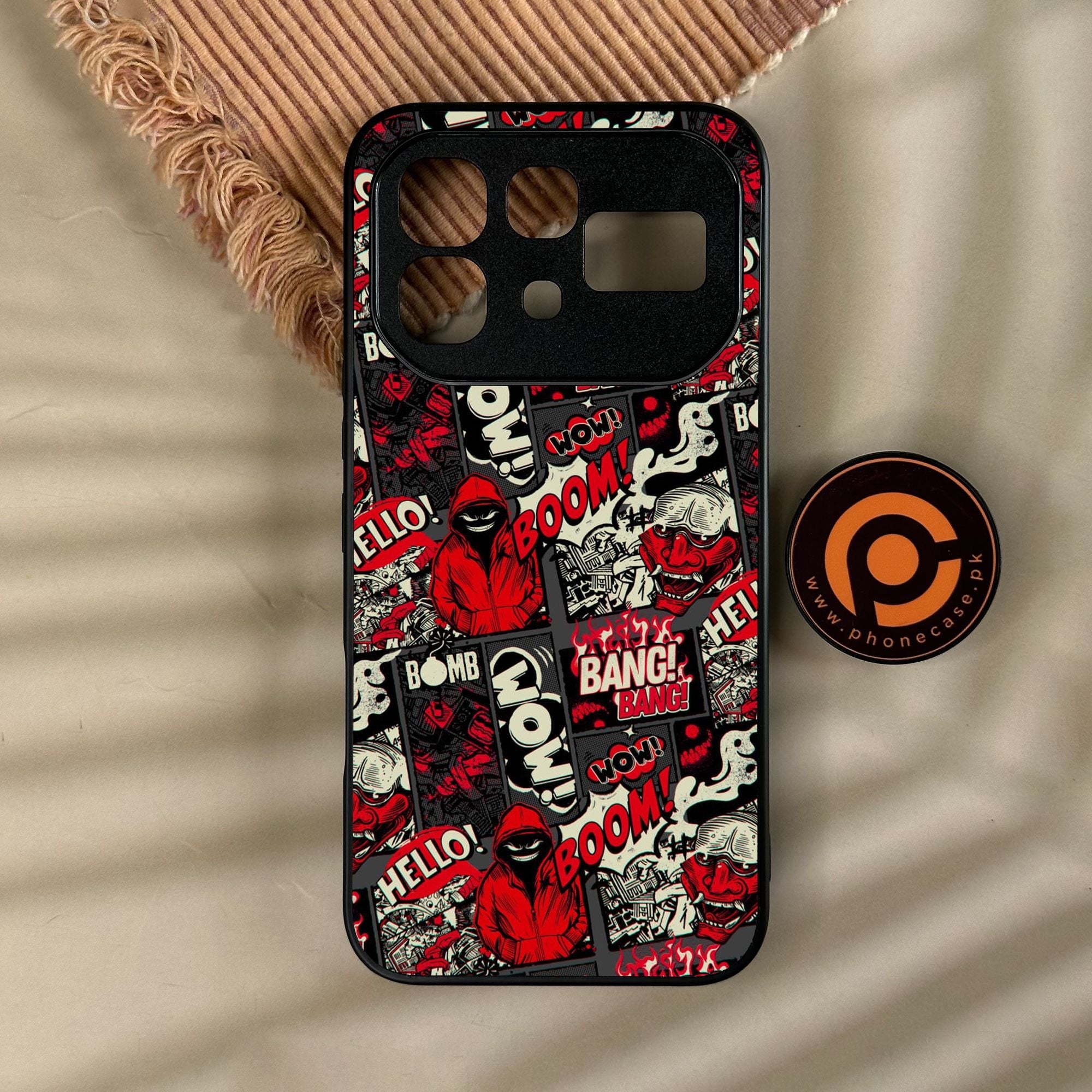 Infinix Note 60 Pro - Boom Red - Premium Metal Printed Soft Bumper Shock Proof Case