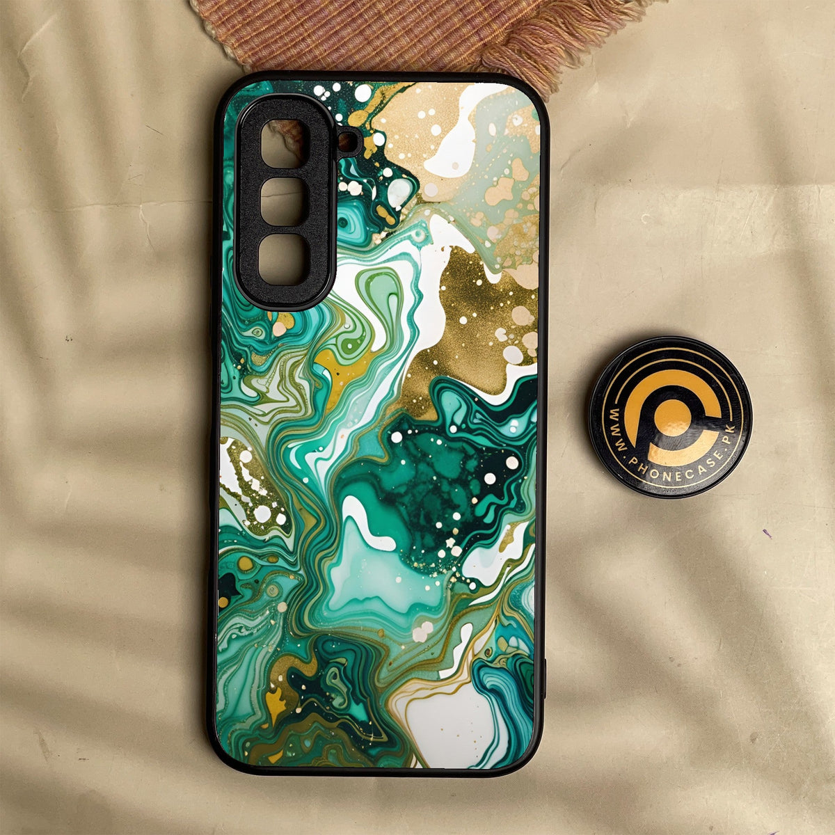 Infinix Hot 70 - Liquid 2.0 Design 8 - Premium Metal Printed Soft Bumper Shock Proof Case