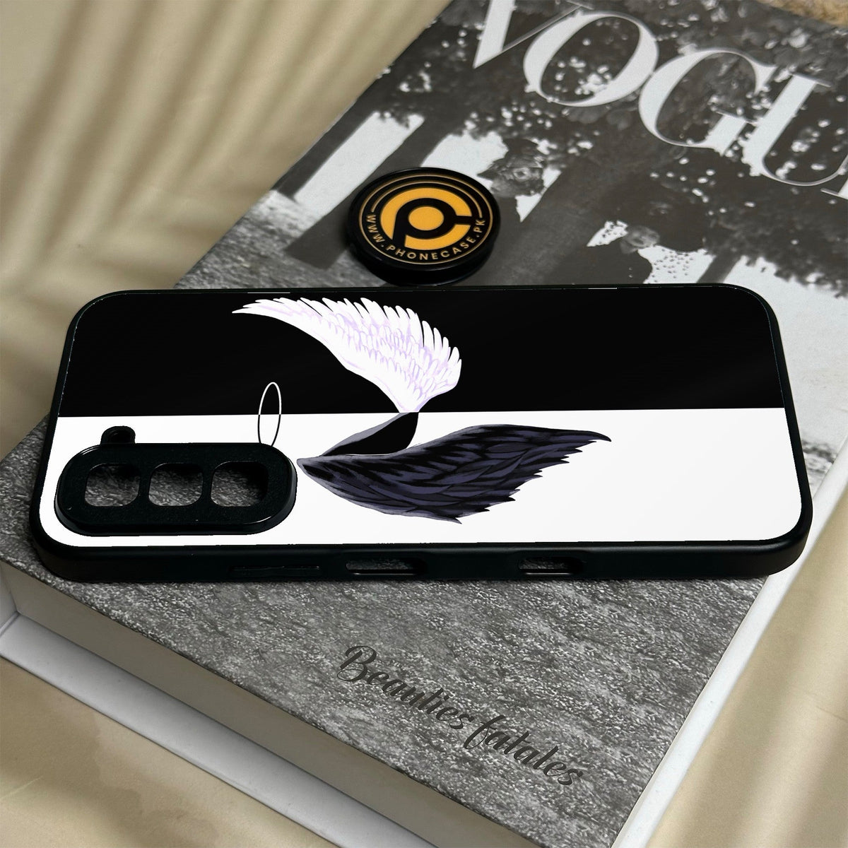 Infinix Hot 70 - Angel 2.0 Design 5 - Premium Metal Printed Soft Bumper Shock Proof Case
