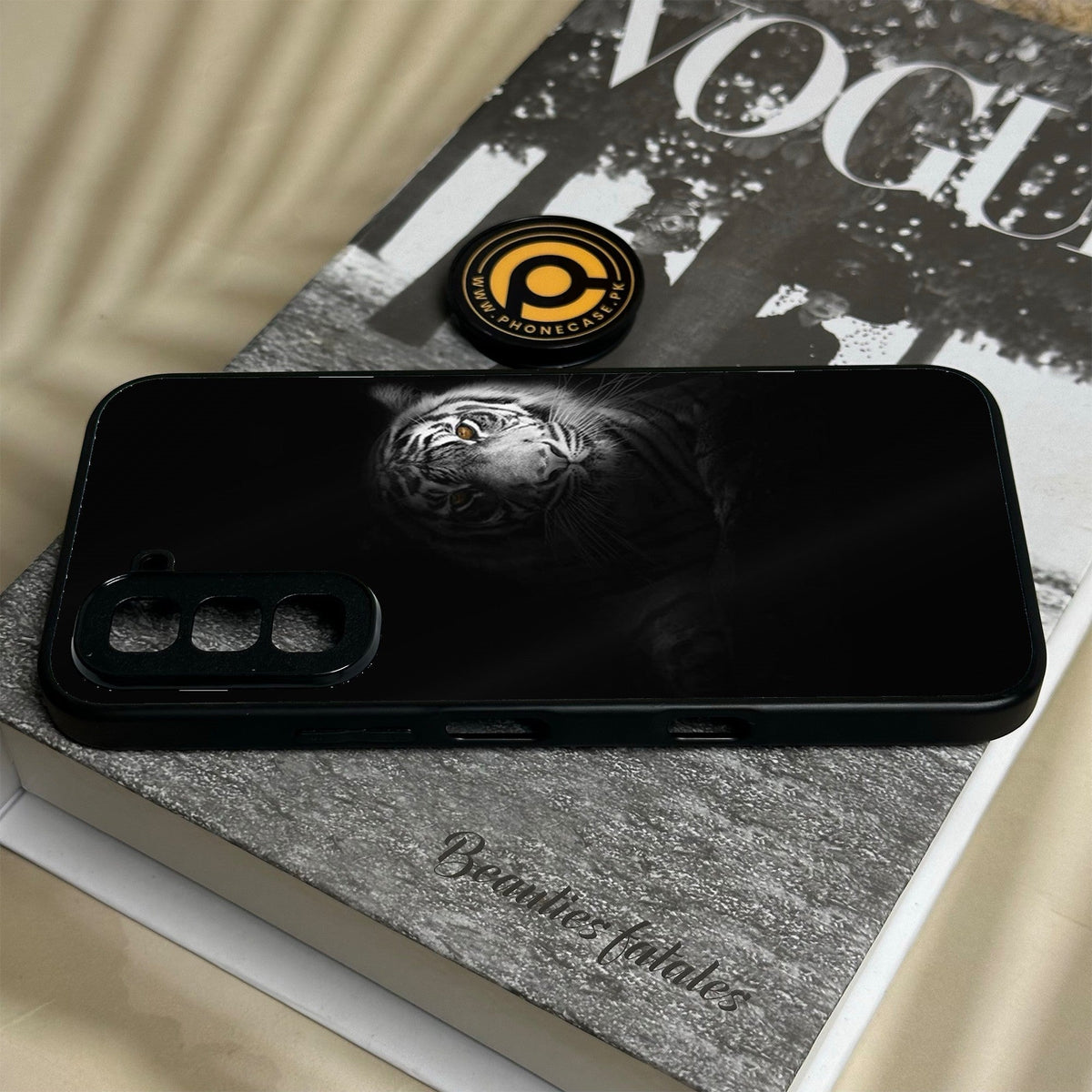 Infinix Hot 70 - Tiger Design 10 - Premium Metal Printed Soft Bumper Shock Proof Case