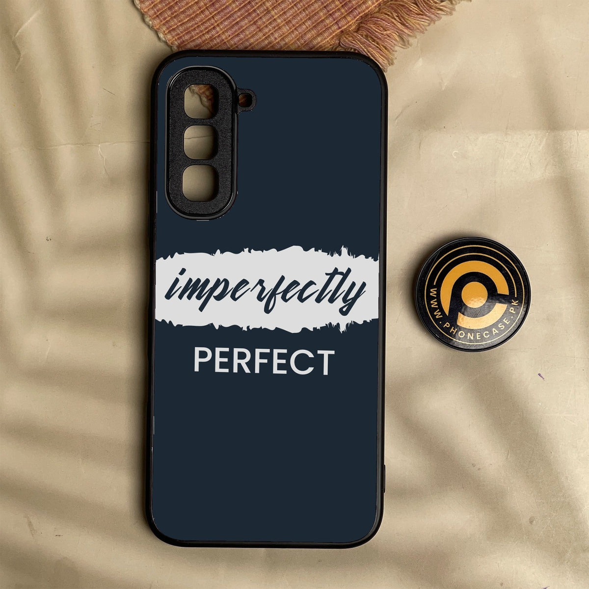 Infinix Hot 70 - Imperfectly - Premium Metal Printed Soft Bumper Shock Proof Case
