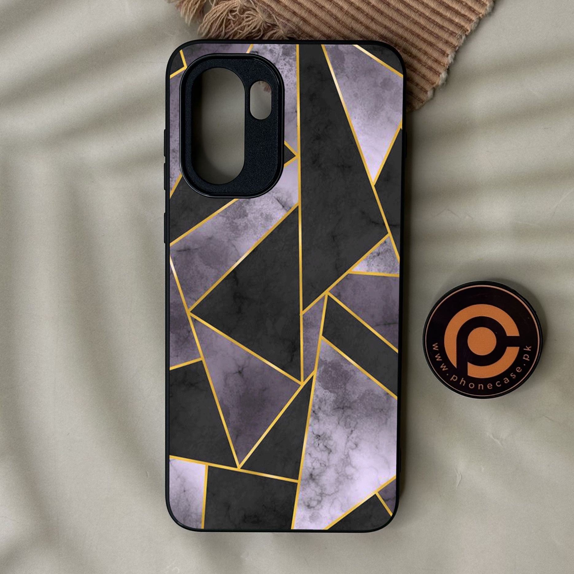 OnePlus Ace 6 - Geometric Design 8 - Premium Metal Printed Soft Bumper Shock Proof Case