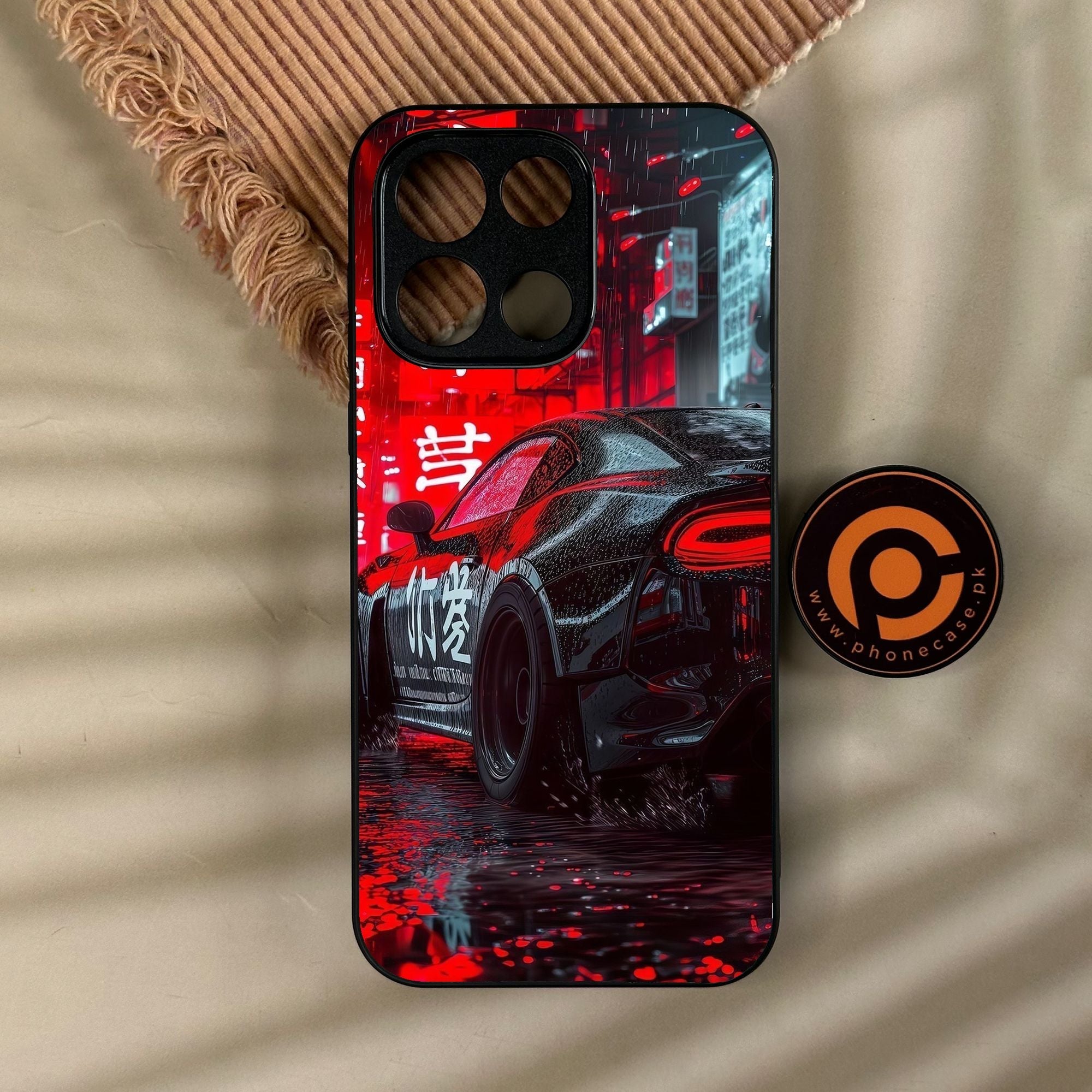 OnePlus Turbo 6 - Tokyo Dark Night Racing Car - Premium Metal Printed Soft Bumper Shock Proof Case