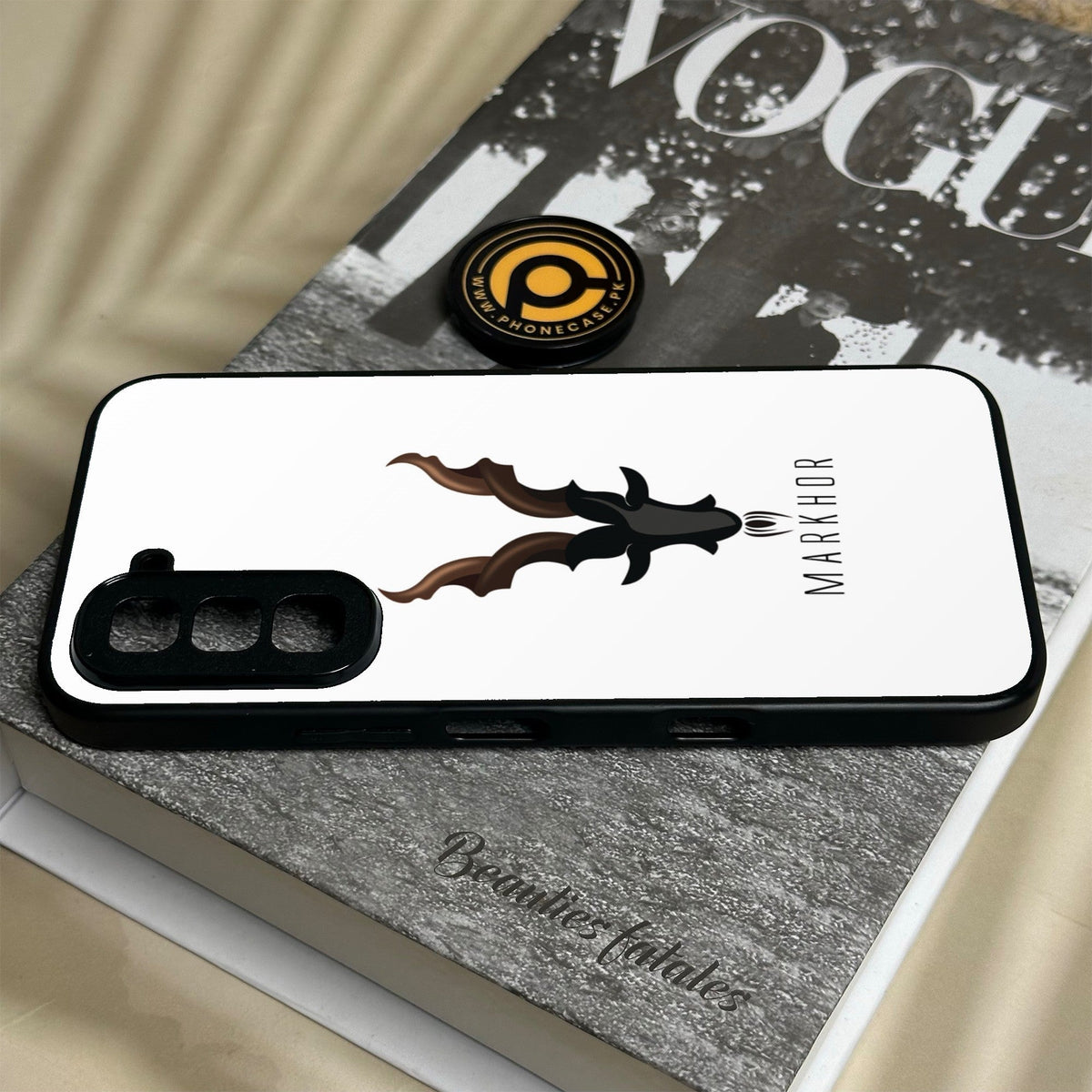 Infinix Hot 70 - Markhor Design 2 - Premium Metal Printed Soft Bumper Shock Proof Case