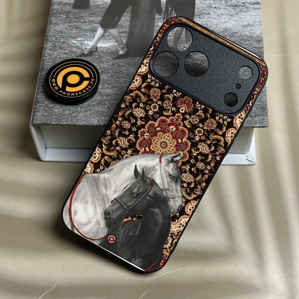 Iphone 18 Pro - Horse Heritage - Premium Metal Printed Soft Bumper Shock Proof Case