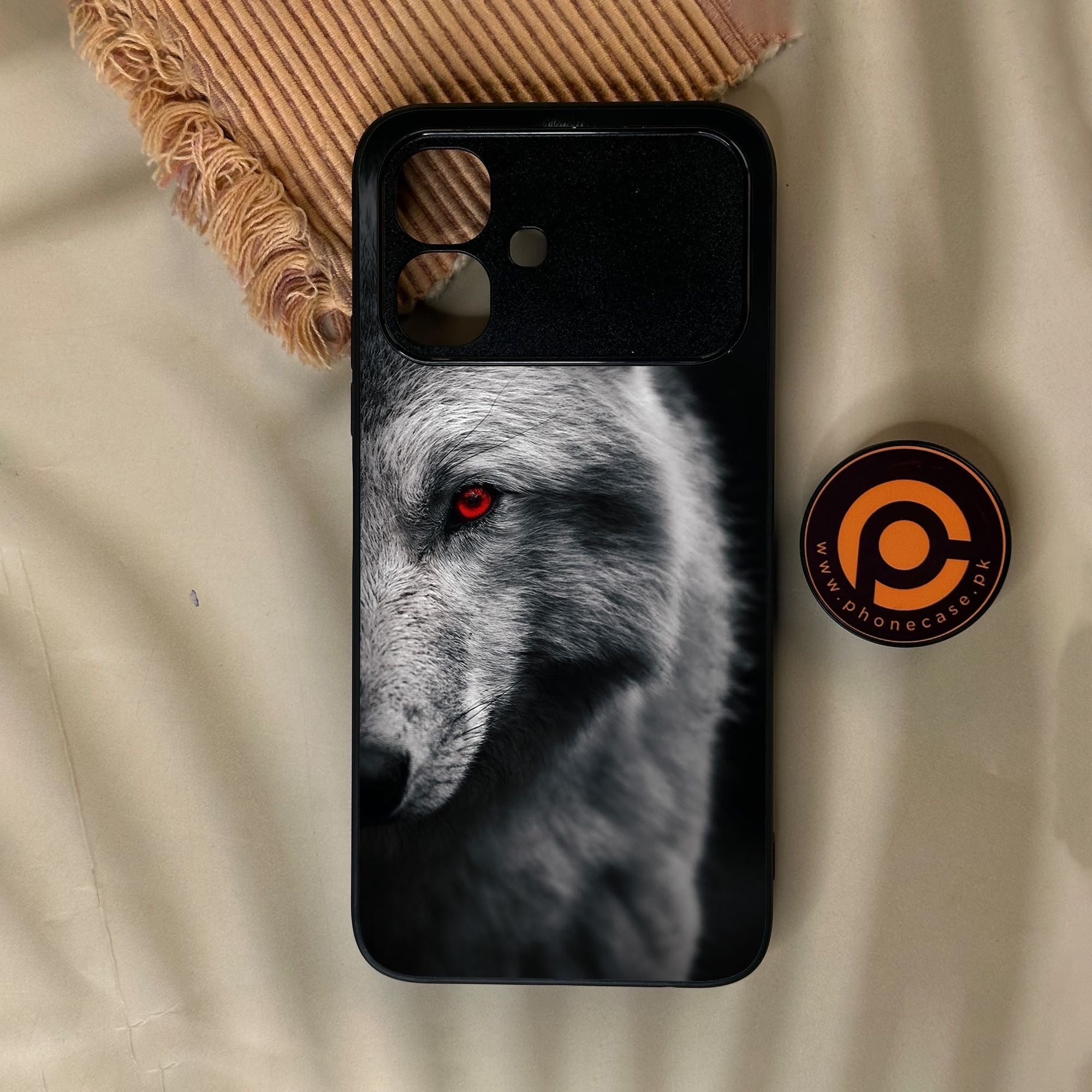 Infinix Smart 20 - Wolf Design 10 - Premium Metal Printed Soft Bumper Shock Proof Case CS-49899