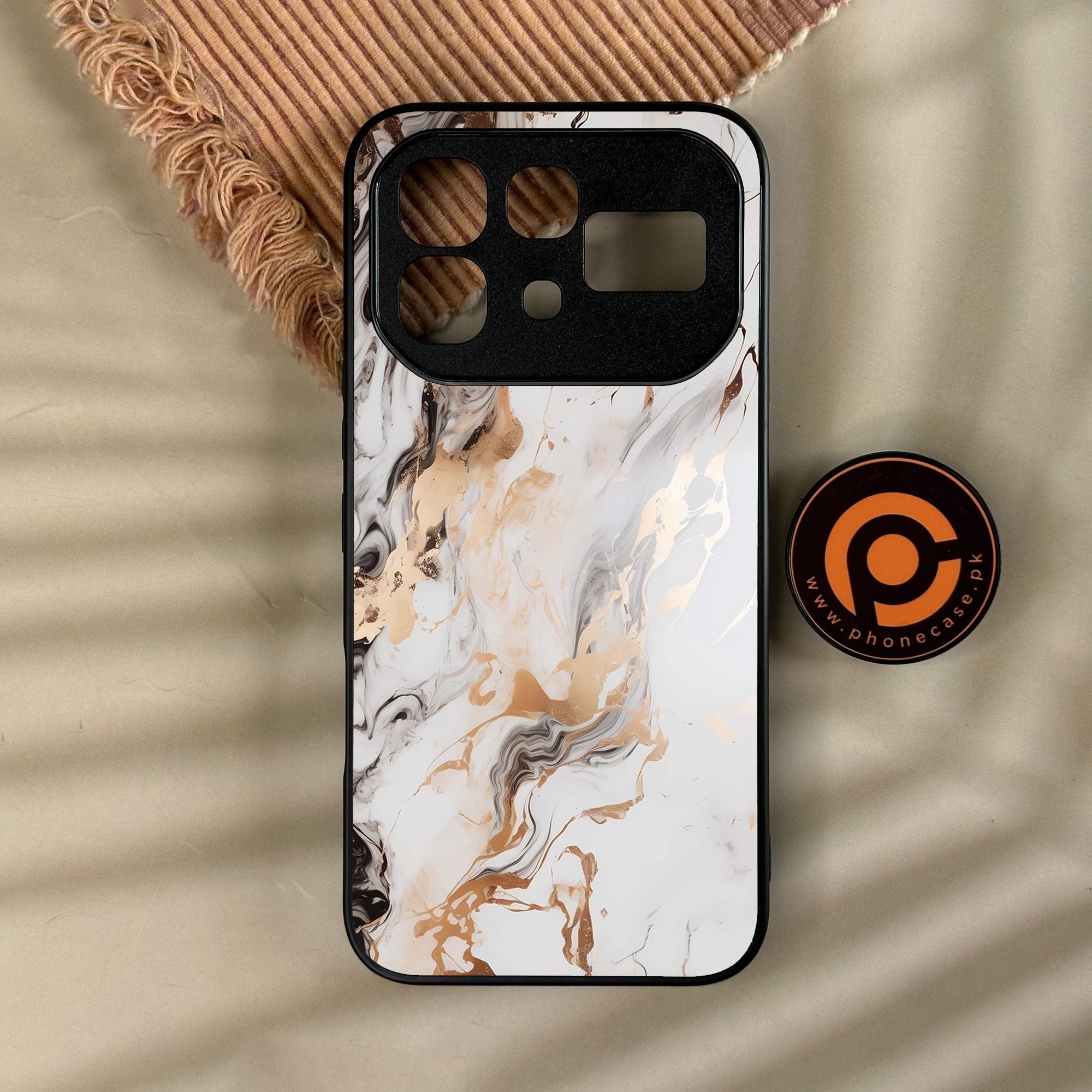 Infinix Note 60 - Liquid Marble Design 1 - Premium Metal Printed Soft Bumper Shock Proof Case