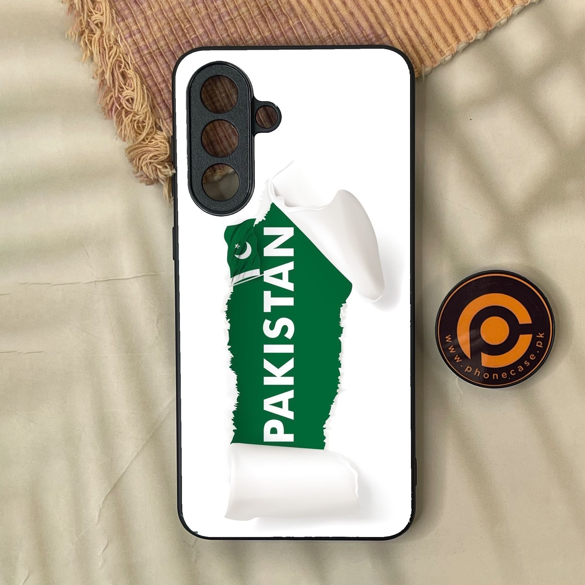 Samsung Galaxy A57 - Pakistani Flag Design 3 - Premium Metal Printed Soft Bumper Shock Proof Case