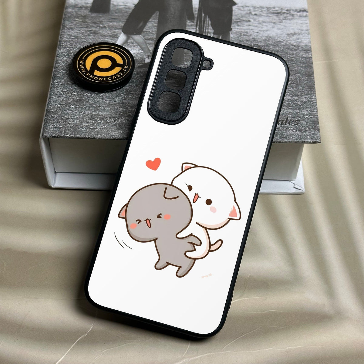 Infinix Hot 70 - Cute Bubu Dudu Design 4 - Premium Metal Printed Soft Bumper Shock Proof Case