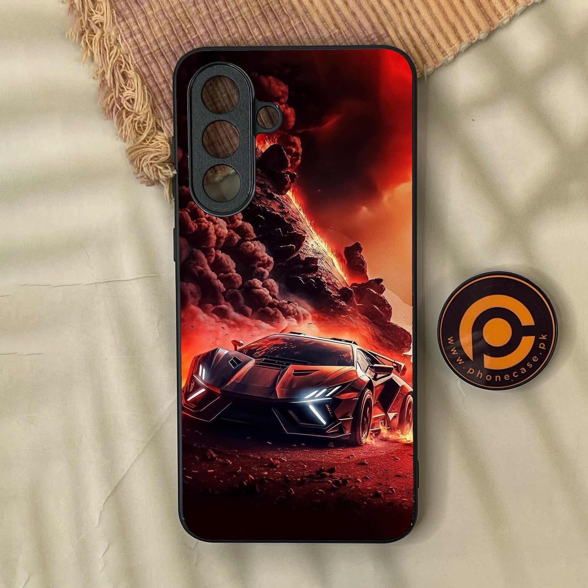 Samsung Galaxy A37 - Racing Design 7 - Premium Metal Printed Soft Bumper Shock Proof Case
