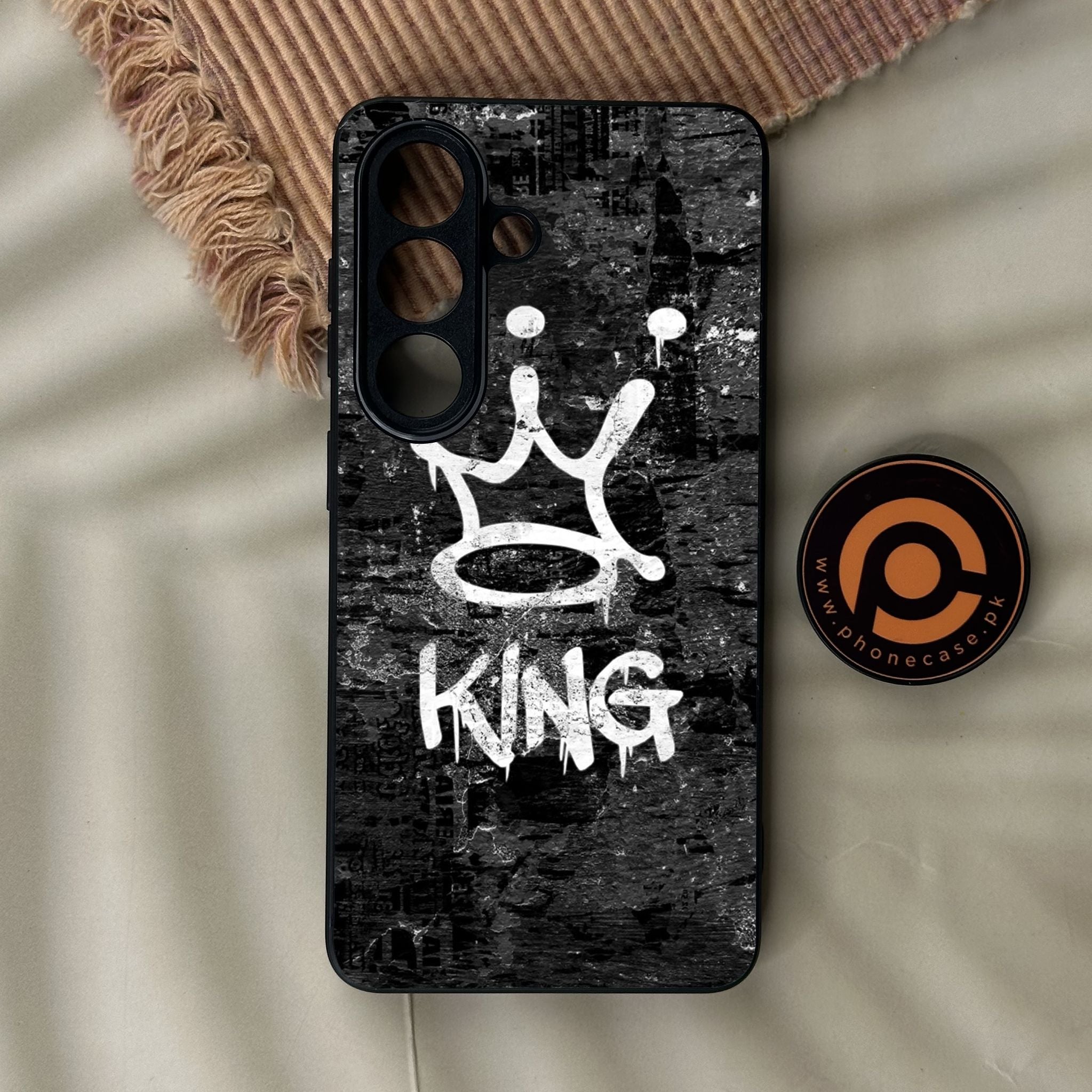 Galaxy S26 - King Design 8 - Premium Metal Printed Soft Bumper Shock Proof Case