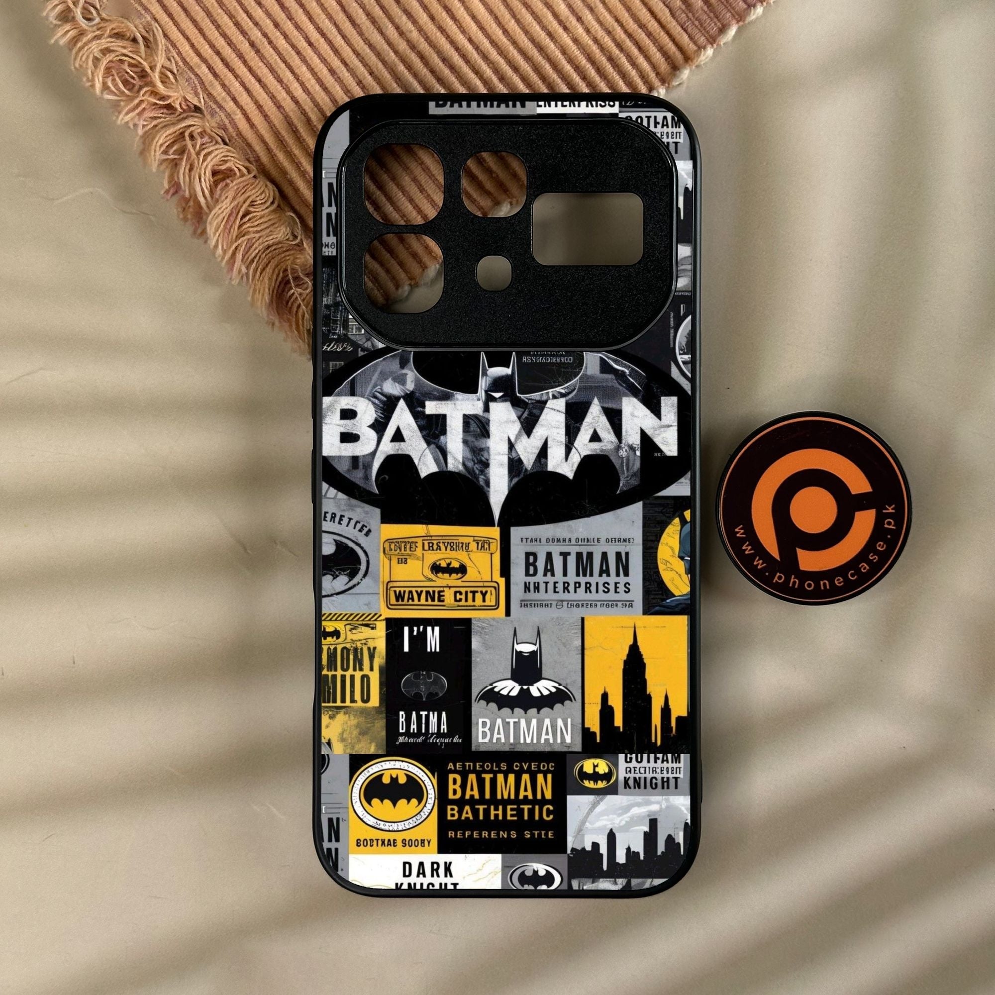 Infinix Note 60 - The Gotham Collage - Premium Metal Printed Soft Bumper Shock Proof Case