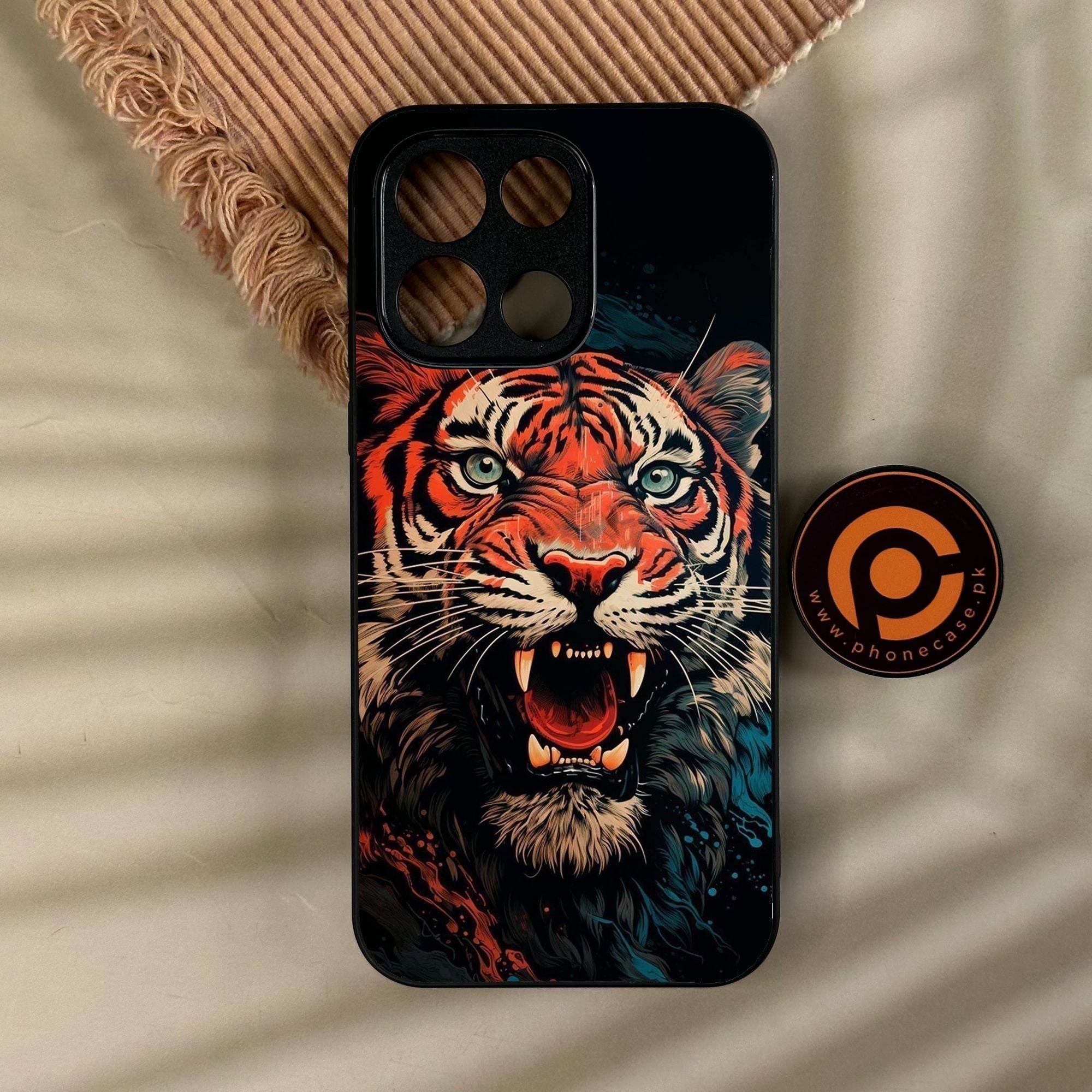 OnePlus Turbo 6 - Tiger 2.0 Design 3 - Premium Metal Printed Soft Bumper Shock Proof Case