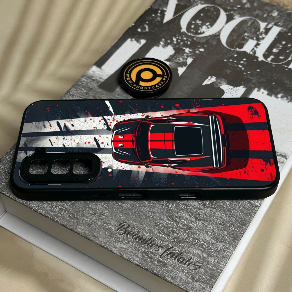 Infinix Hot 70 - Top-down Track - Premium Metal Printed Soft Bumper Shock Proof Case
