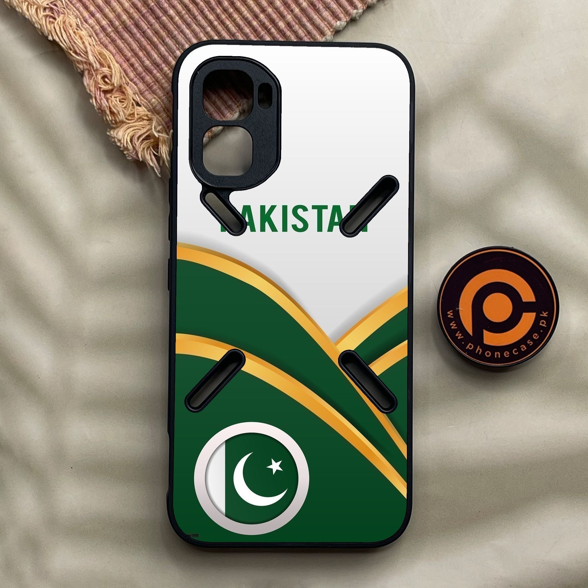 Infinix GT 50 Pro - Pakistani Flag Design 1 - Premium Metal Printed Soft Bumper Shock Proof Case