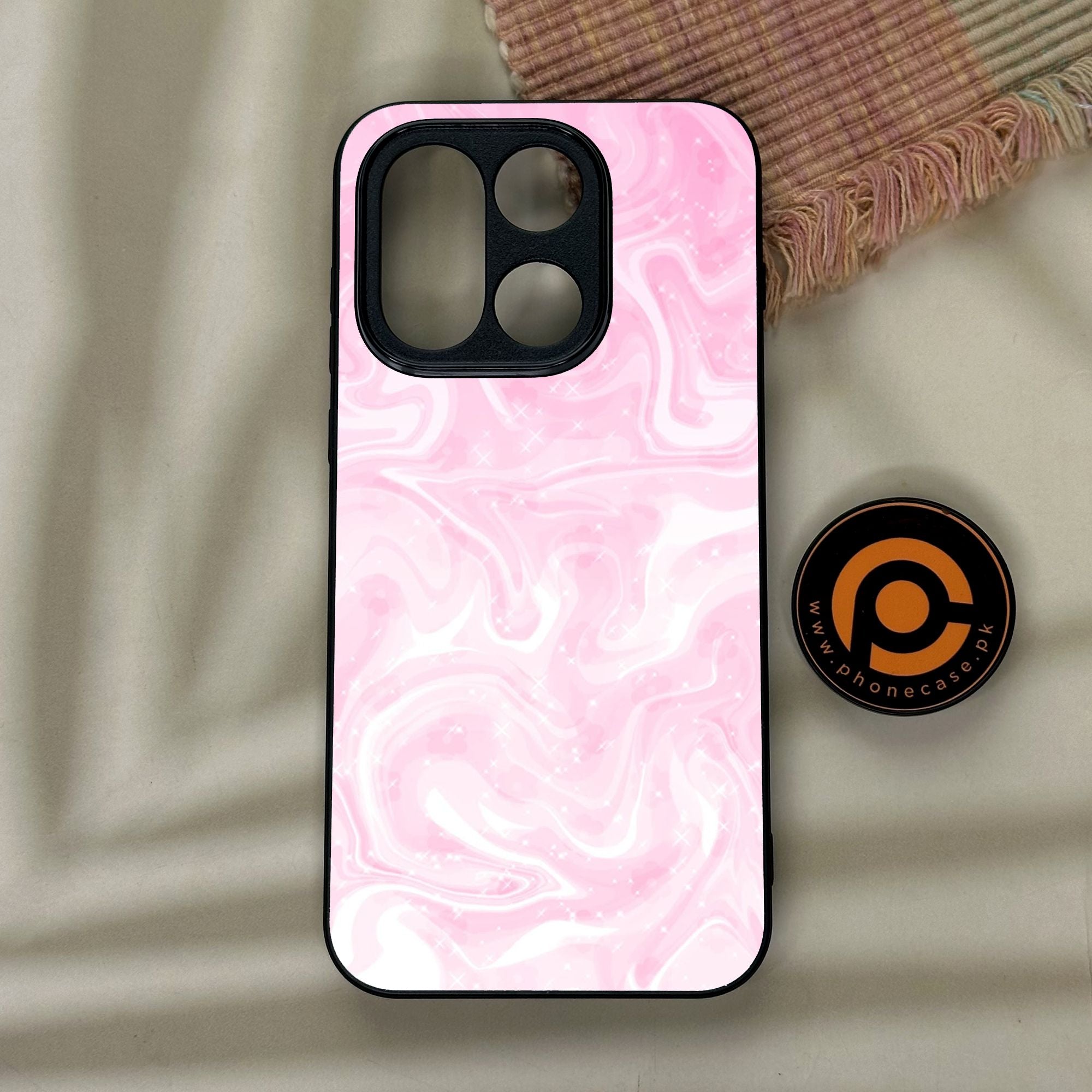 OnePlus 15 - Pink Design 9 - Premium Metal Printed Soft Bumper Shock Proof Case