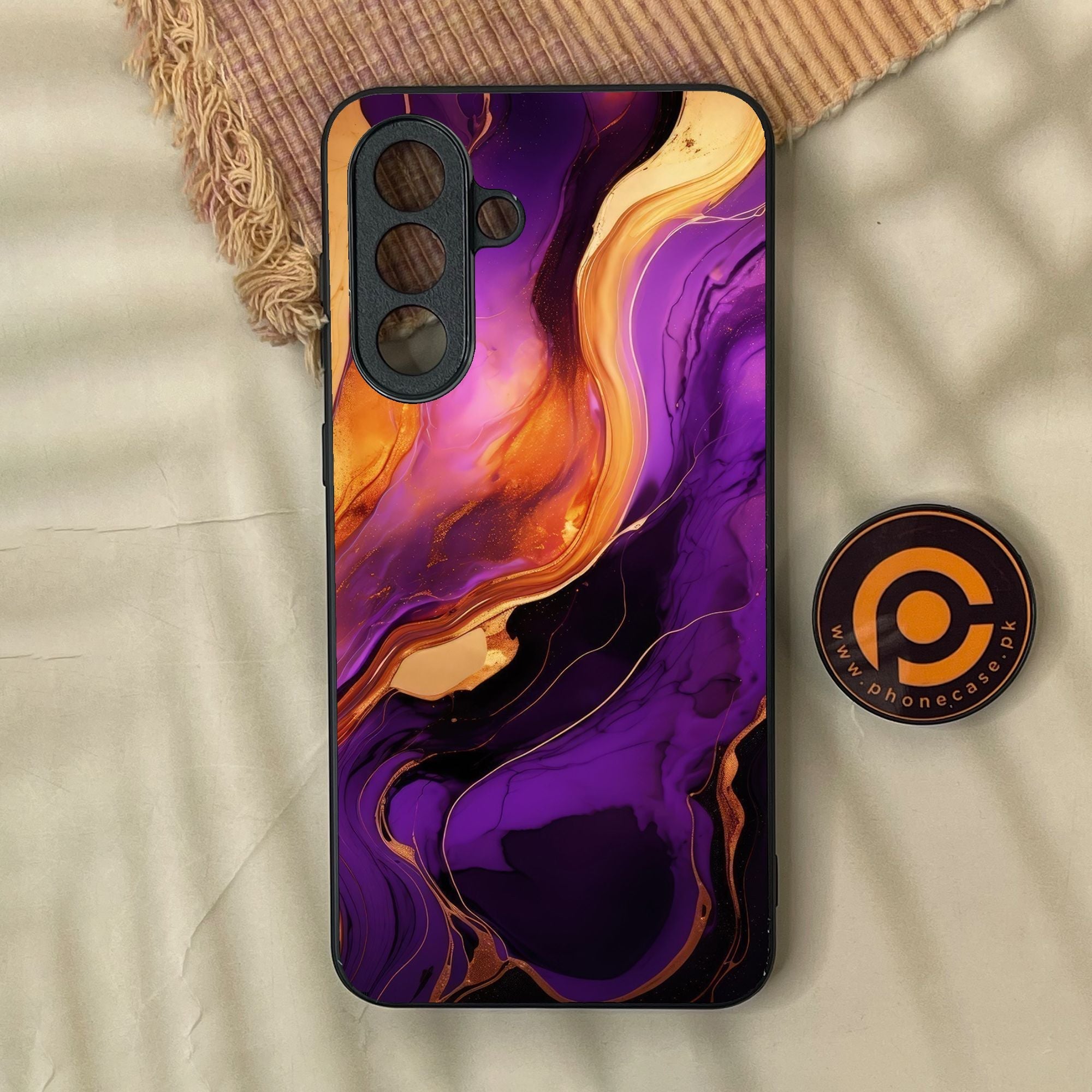 Samsung Galaxy A57 - Liquid 2.0 Design 5 - Premium Metal Printed Soft Bumper Shock Proof Case