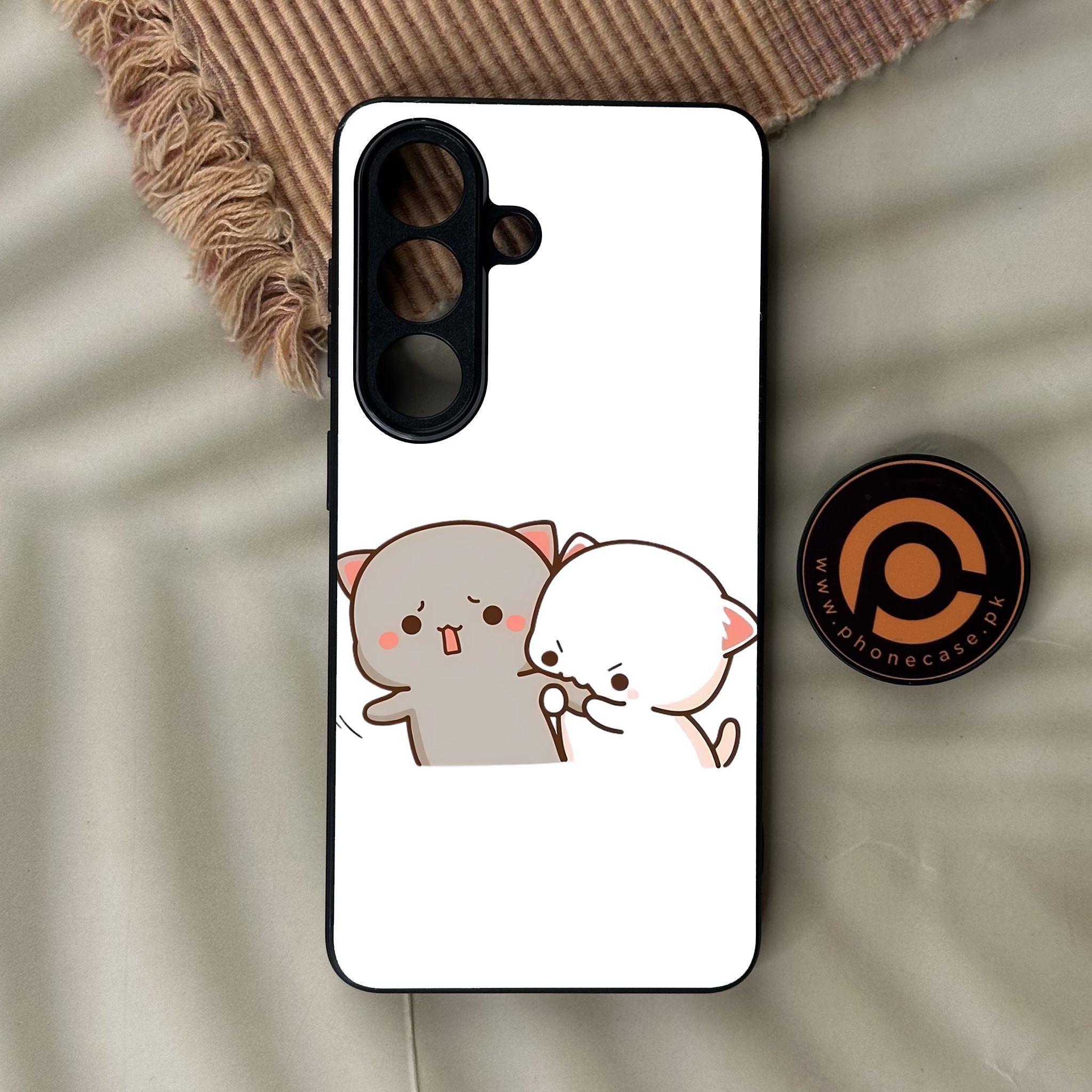 Galaxy S26 - Cute Bubu Dudu Design 9 - Premium Metal Printed Soft Bumper Shock Proof Case