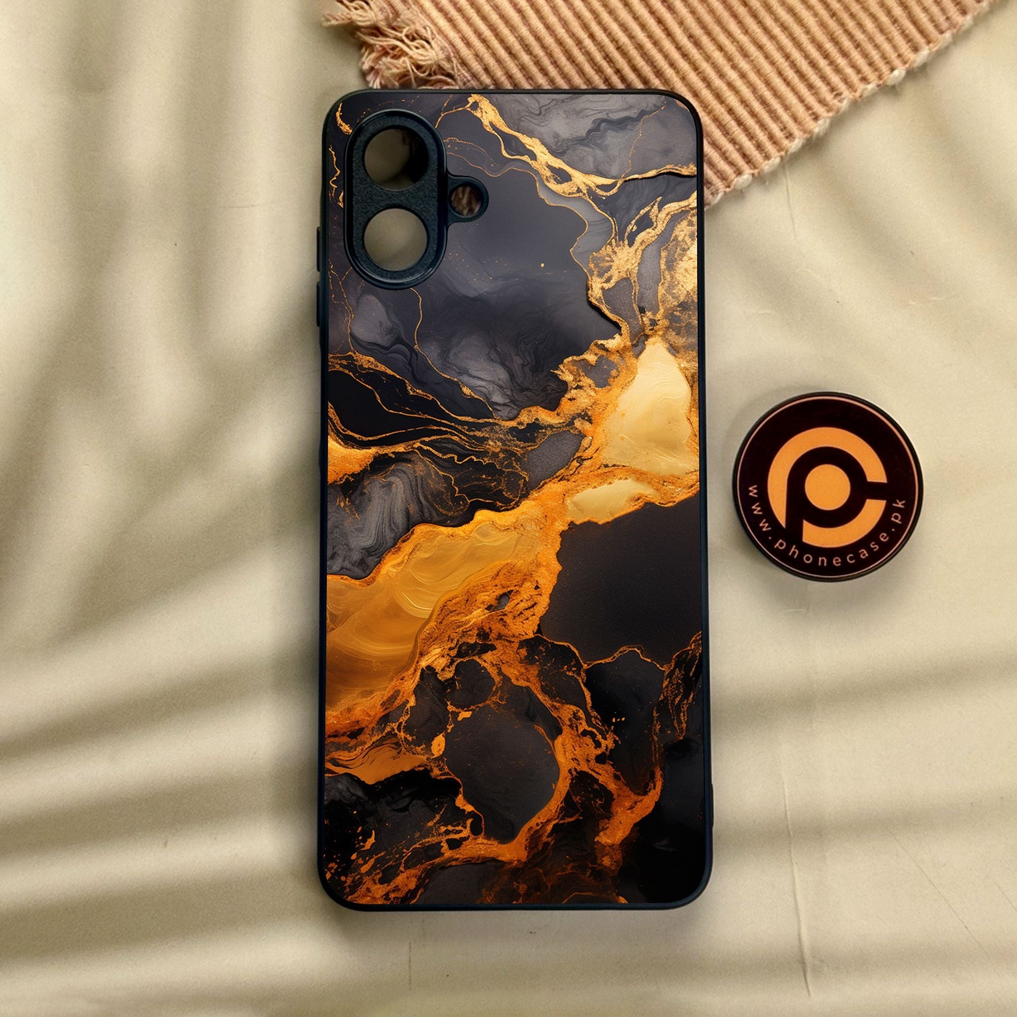 Samsung Galaxy A07 - Liquid 2.0 Design 4 - Premium Metal Printed Soft Bumper Shock Proof Case