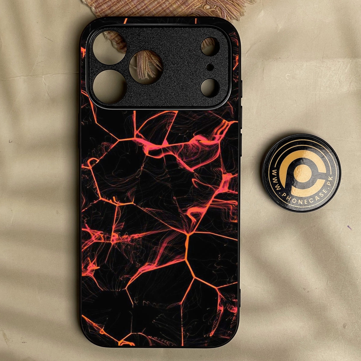 Iphone 18 Pro - Black Marble Design 8 - Premium Metal Printed Soft Bumper Shock Proof Case