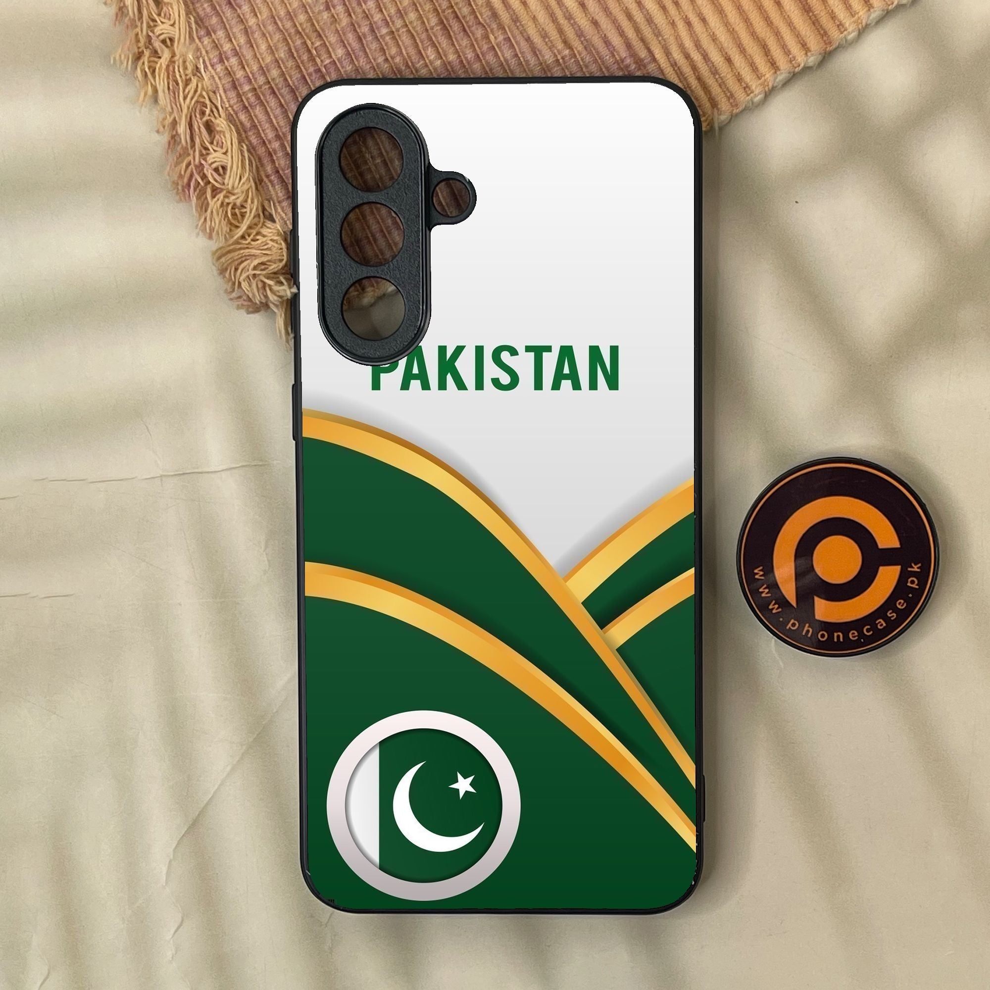 Samsung Galaxy A37 - Pakistani Flag Design 1 - Premium Metal Printed Soft Bumper Shock Proof Case