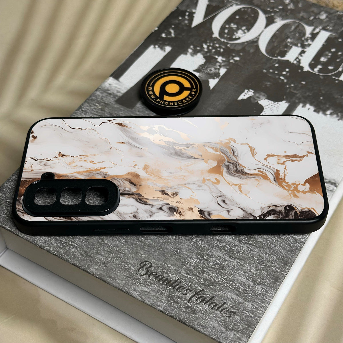 Infinix Hot 70 - Liquid Marble Design 1 - Premium Metal Printed Soft Bumper Shock Proof Case