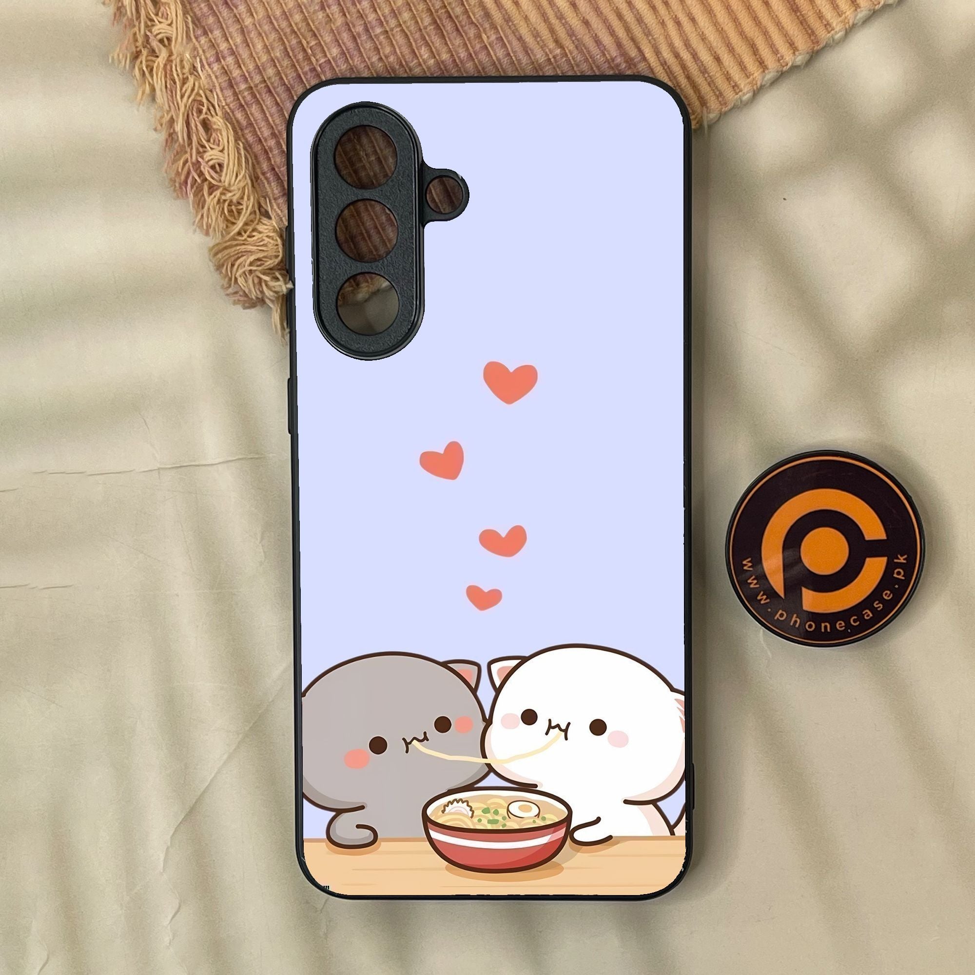 Samsung Galaxy A57 - Cute Bubu Dudu Design 10 - Premium Metal Printed Soft Bumper Shock Proof Case