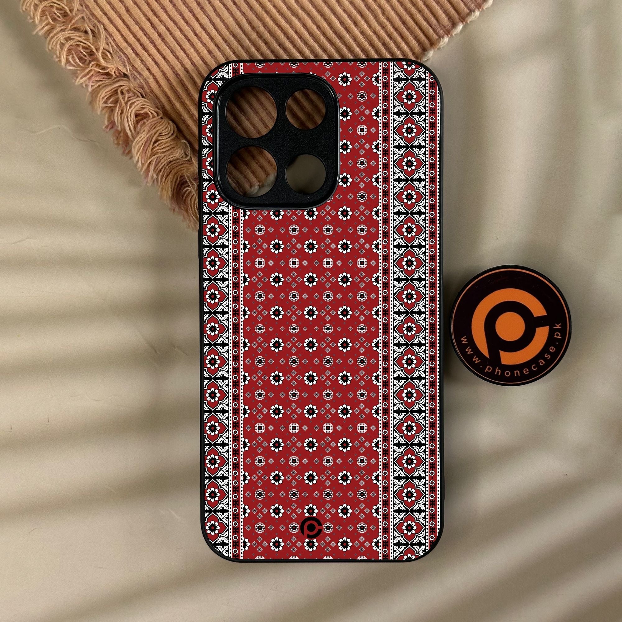 OnePlus Turbo 6 - Ajrak Design 12 - Premium Metal Printed Soft Bumper Shock Proof Case