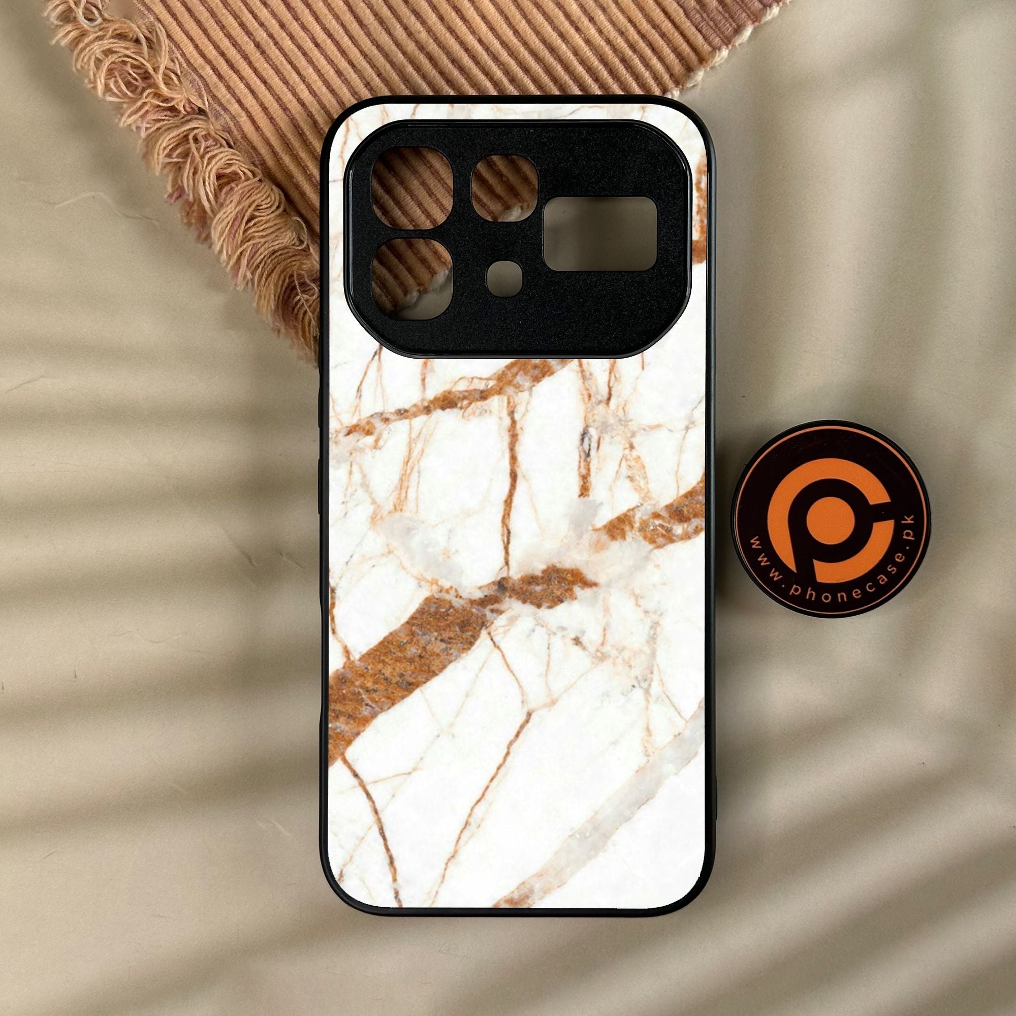 Infinix Note 60 - White Design 4 - Premium Metal Printed Soft Bumper Shock Proof Case