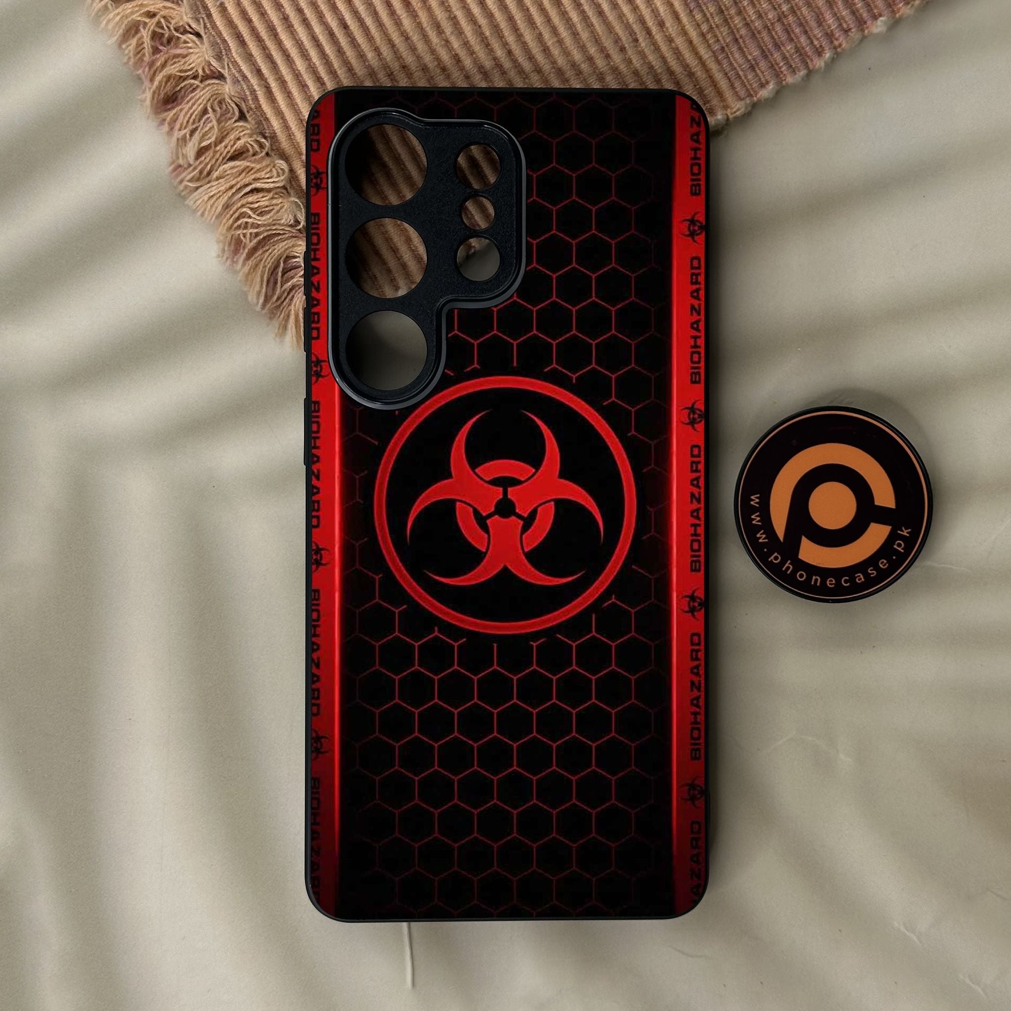 Galaxy S26 Ultra - Biohazard Design 5 - Premium Metal Printed Soft Bumper Shock Proof Case
