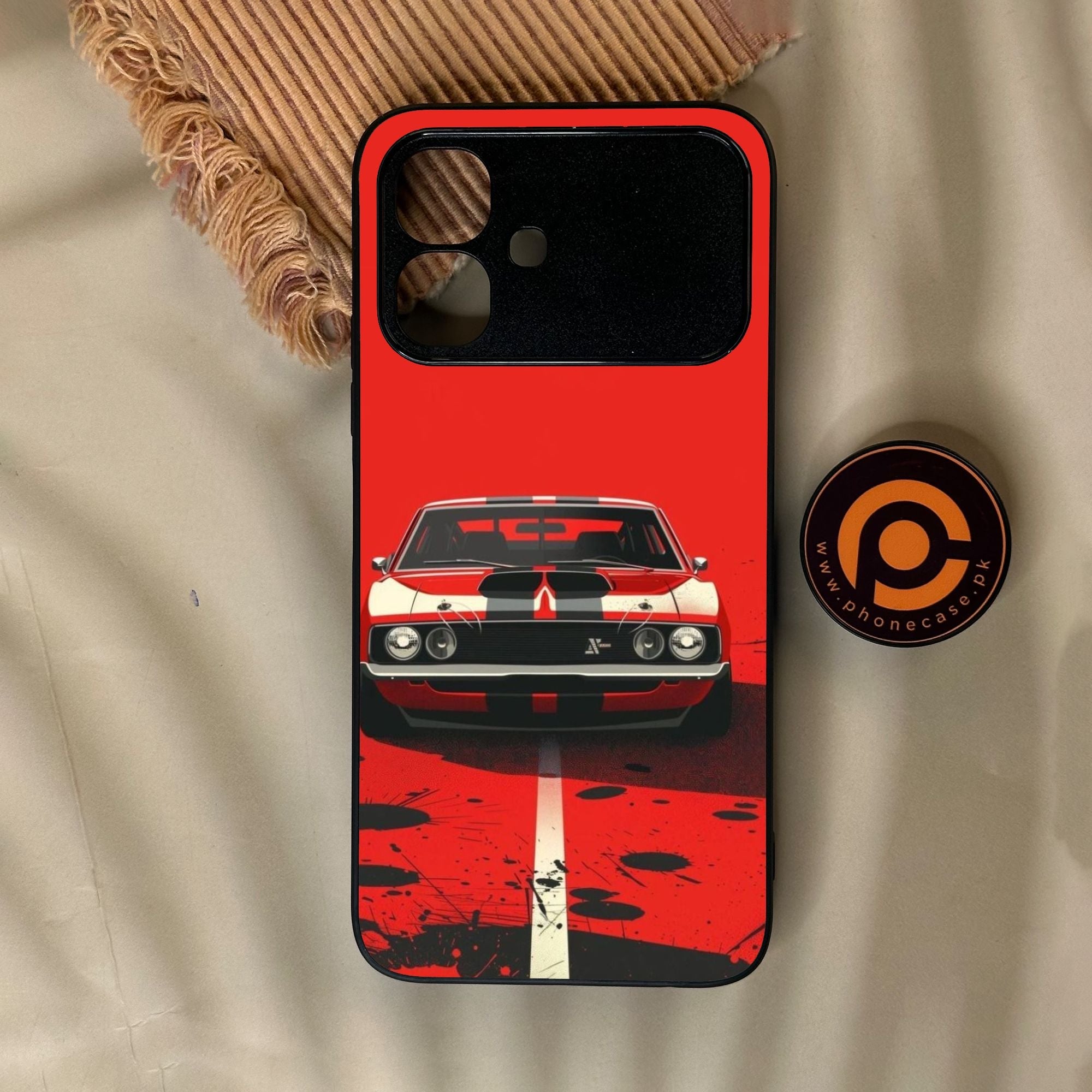 Infinix Smart 20 - Classic Racer Vibes - Premium Metal Printed Soft Bumper Shock Proof Case