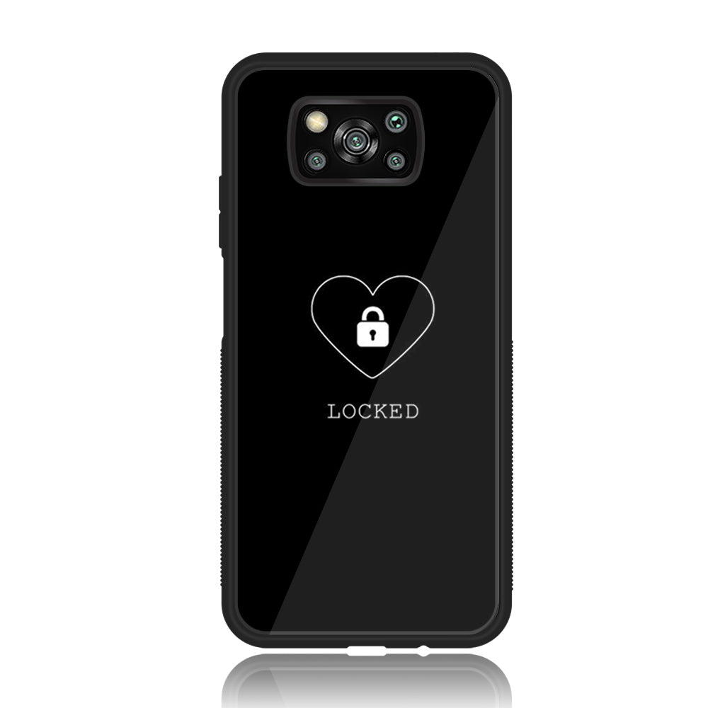 Xiaomi Poco X3 - Heart Series - Premium Printed Glass soft Bumper shock Proof Case
