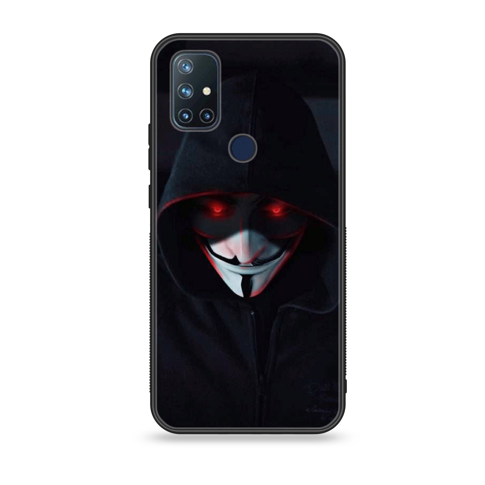 OnePlus Nord N10-Black Art Series - Premium Printed Glass soft Bumper shock Proof Case