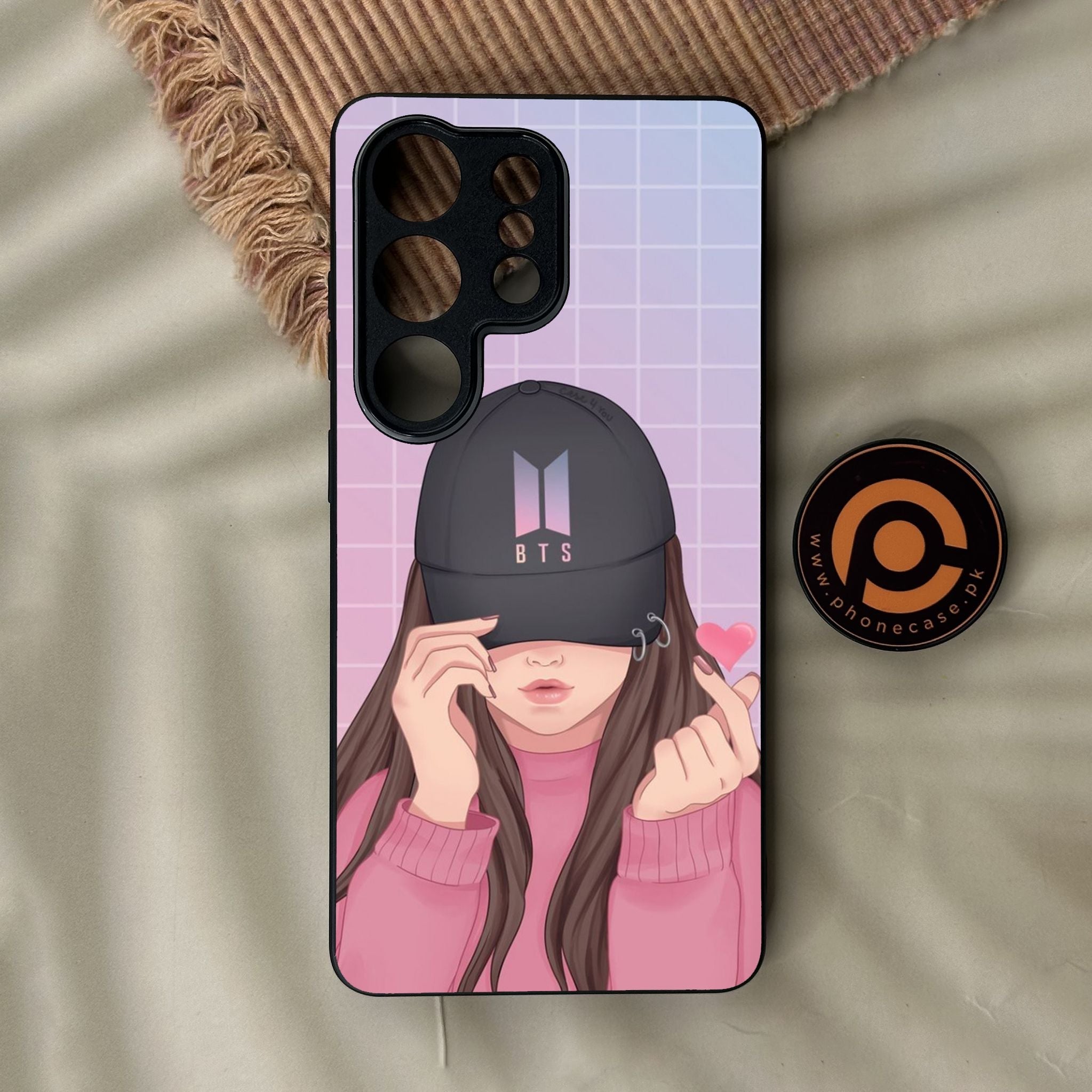 Galaxy S26 Ultra - Anime Girls Design 3 - Premium Metal Printed Soft Bumper Shock Proof Case