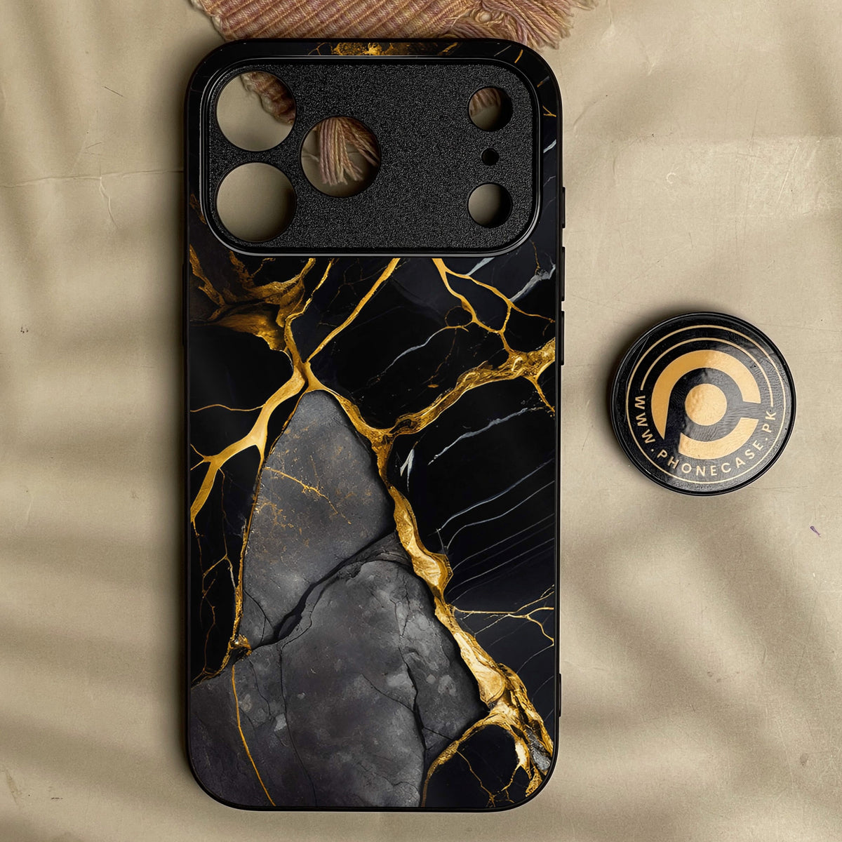 Iphone 18 Pro Max - Liquid Marble Design 6 - Premium Metal Printed Soft Bumper Shock Proof Case