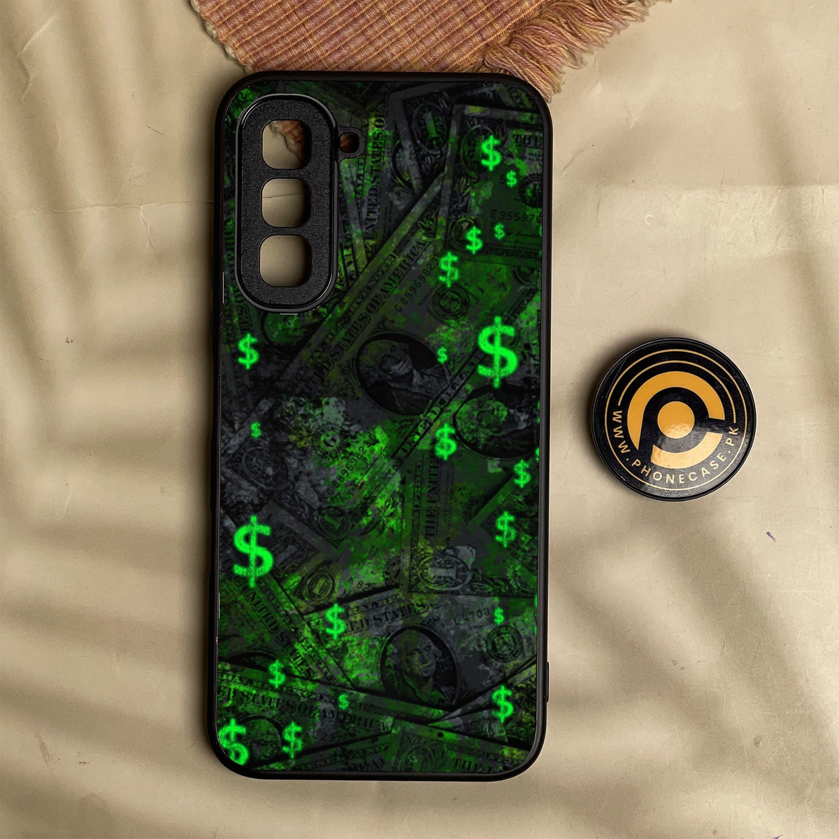 Infinix Hot 70 - Dollar Design 5 - Premium Metal Printed Soft Bumper Shock Proof Case