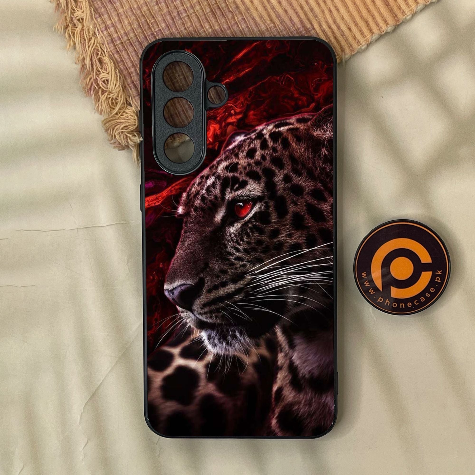Samsung Galaxy A57 - Tiger Design 5 - Premium Metal Printed Soft Bumper Shock Proof Case