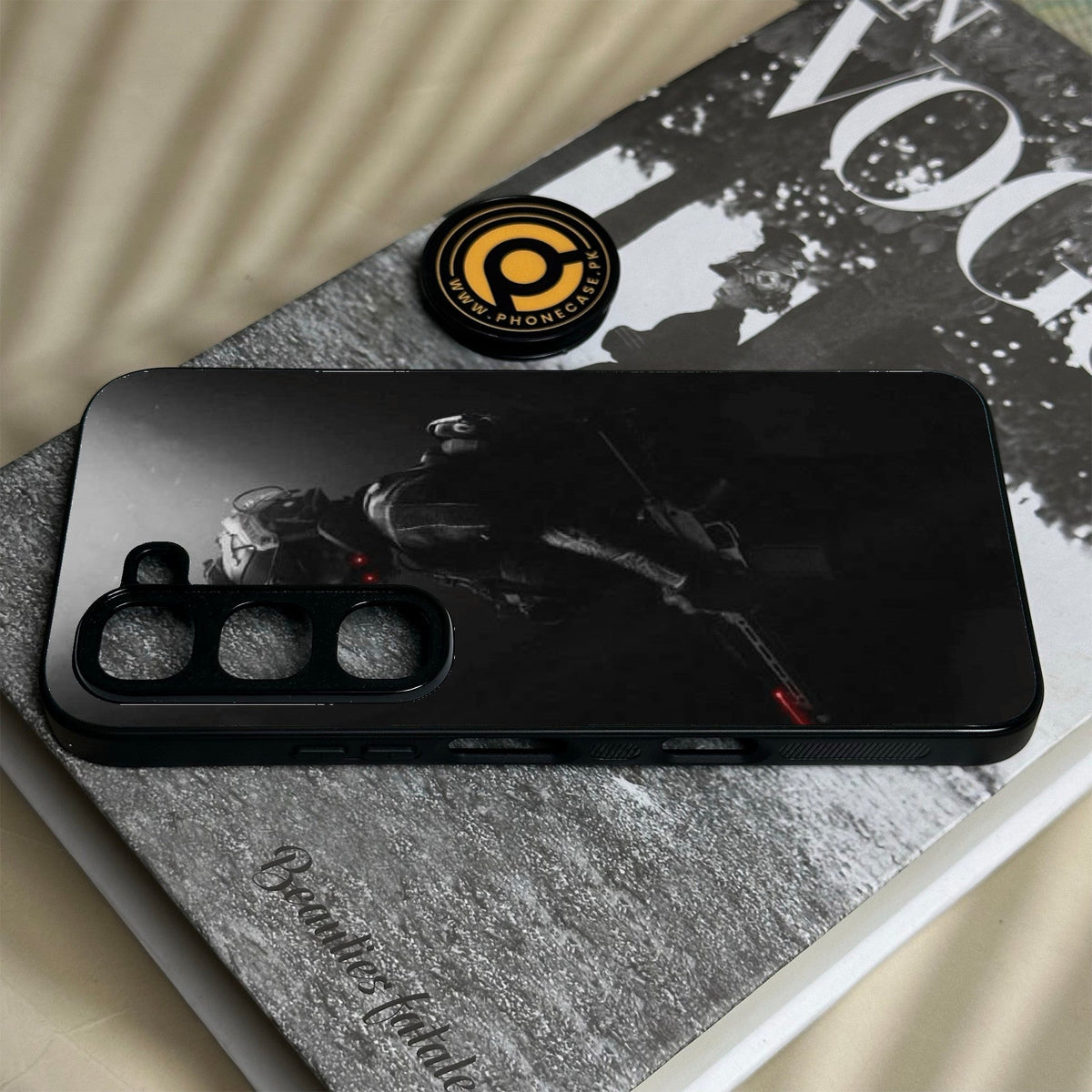 Infinix Hot 70 Pro - Black Art Design 9 - Premium Metal Printed Soft Bumper Shock Proof Case