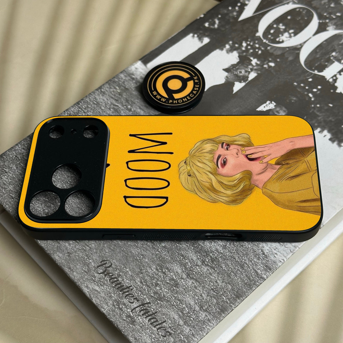 Iphone 18 Pro - Anime Girls Design 5 - Premium Metal Printed Soft Bumper Shock Proof Case