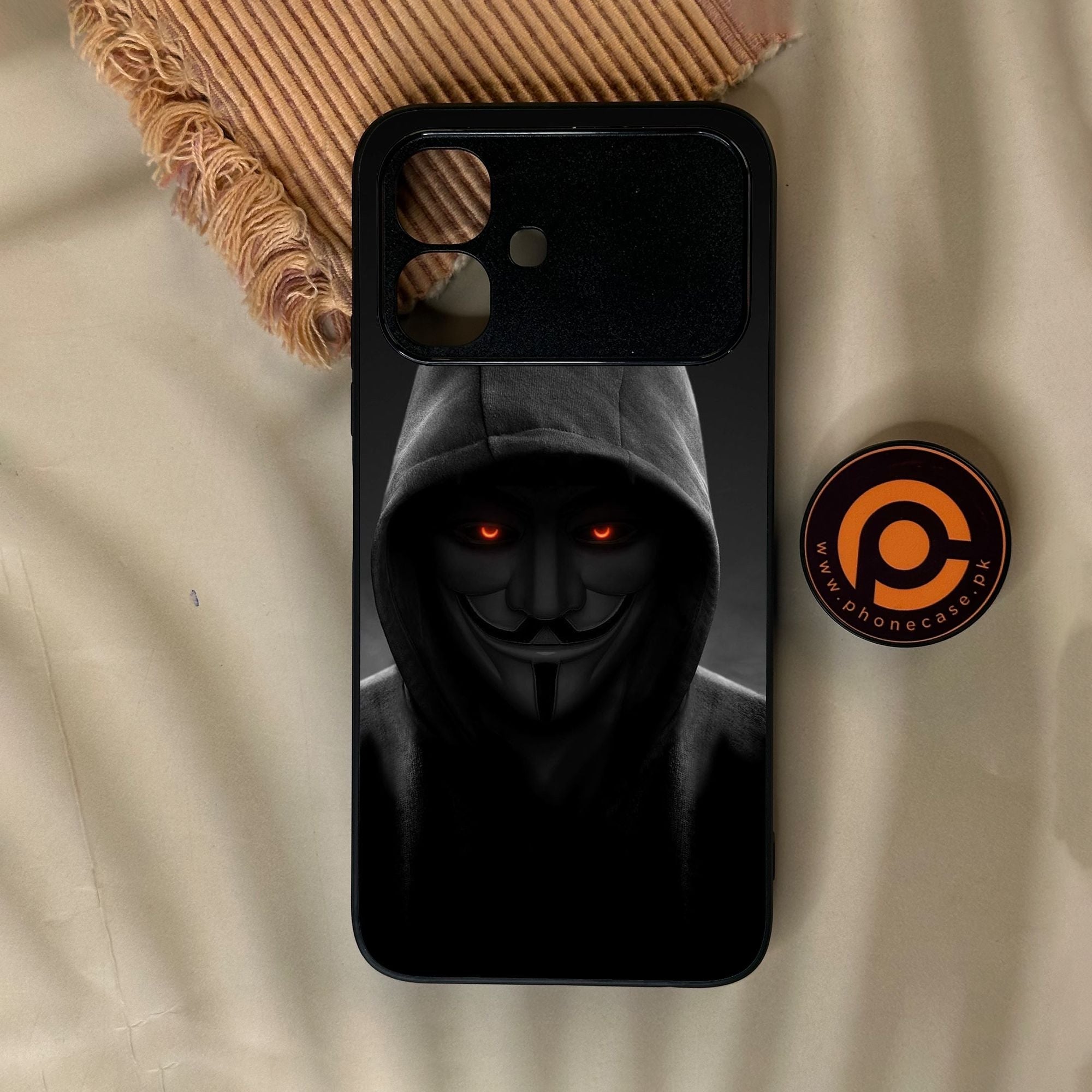 Infinix Smart 20 - Anonymous 2.0 Design 4 - Premium Metal Printed Soft Bumper Shock Proof Case