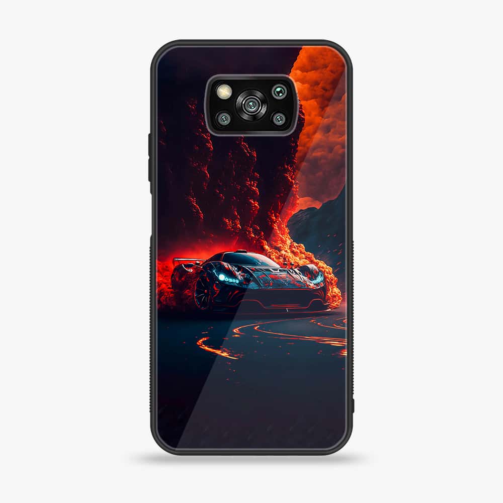 Xiaomi Poco X3/ X3 Pro/ X3 NFC - Racing Design 6- Premium Metal Printed soft Bumper shock Proof Case  CS-31014