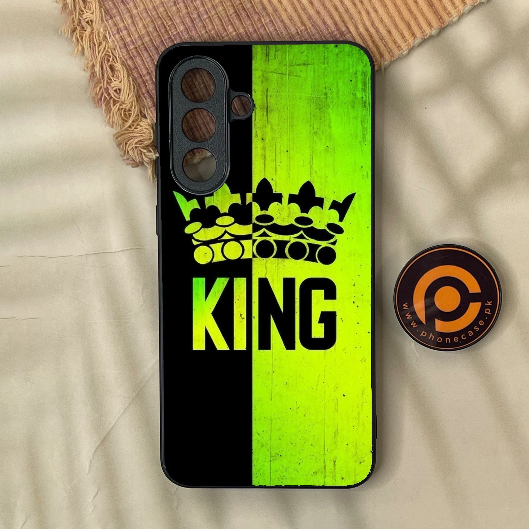 Samsung Galaxy A37 - King Design 3 - Premium Metal Printed Soft Bumper Shock Proof Case