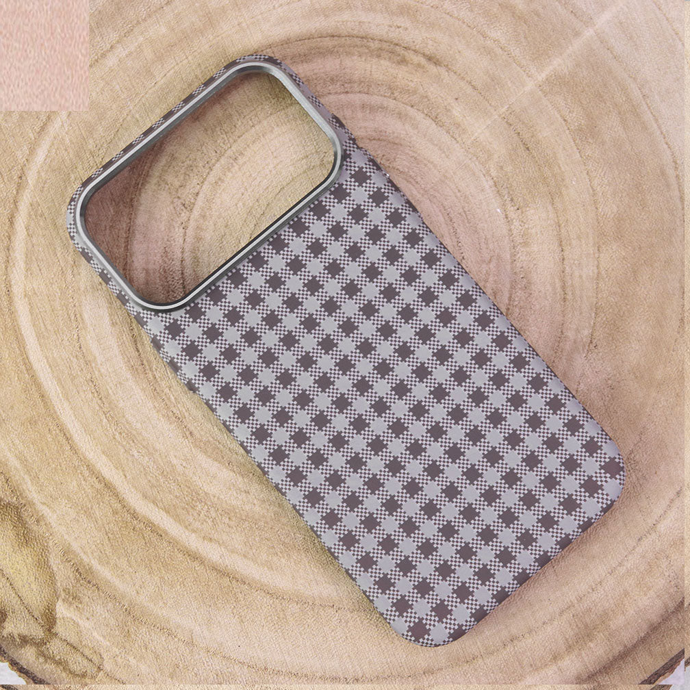 Iphone 17 pro Cover Premium Piblue Carbon Fiber Texture Ultra Thin Shell Case With Metal Camera Ring Borders